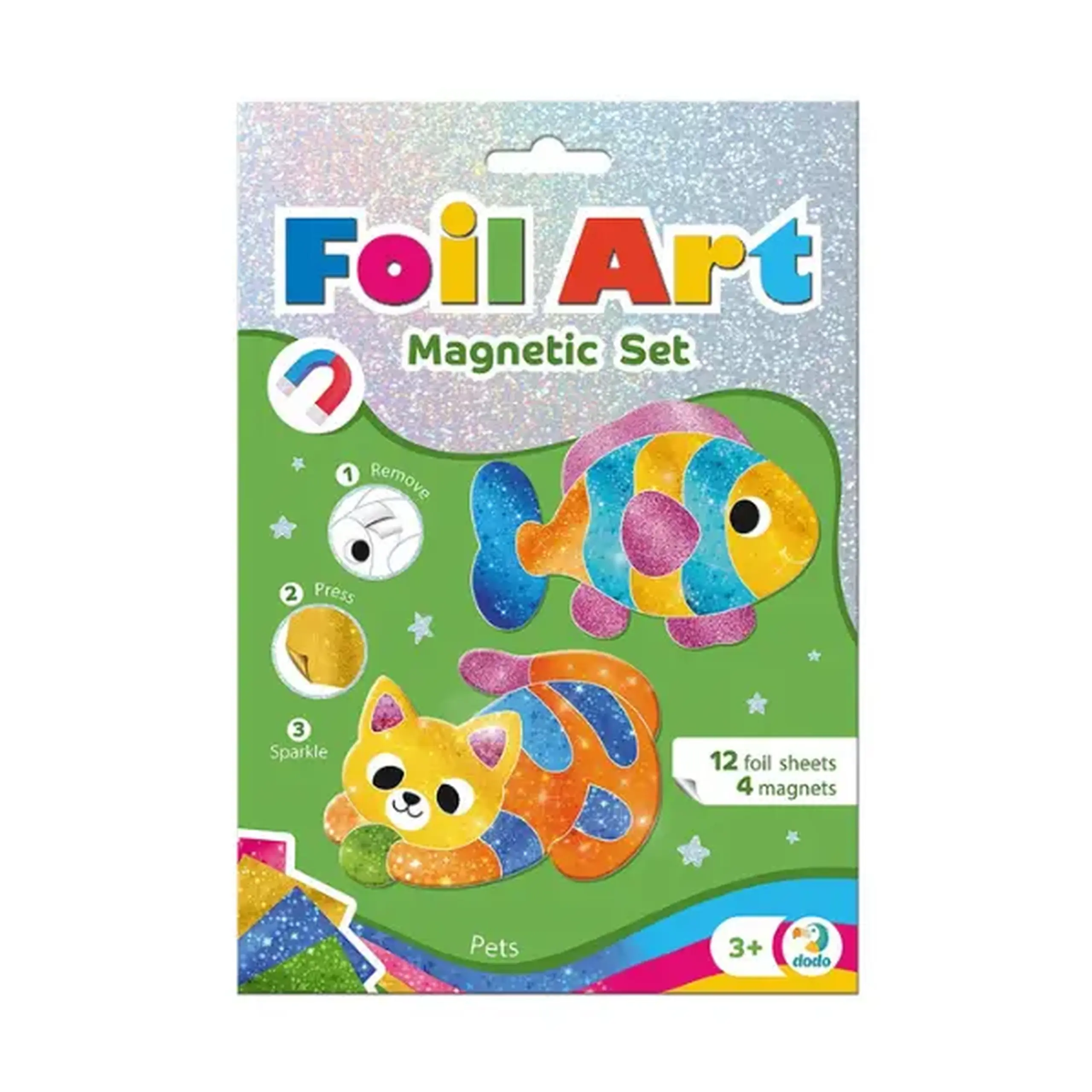 Set magnetic creativ cu folie "Animale de companie"