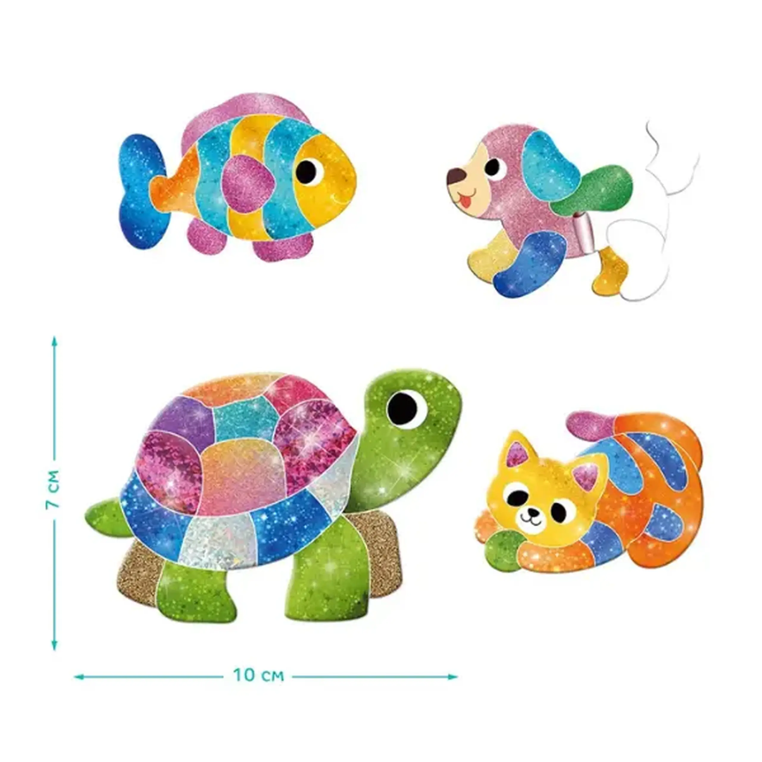 Set magnetic creativ cu folie "Animale de companie"