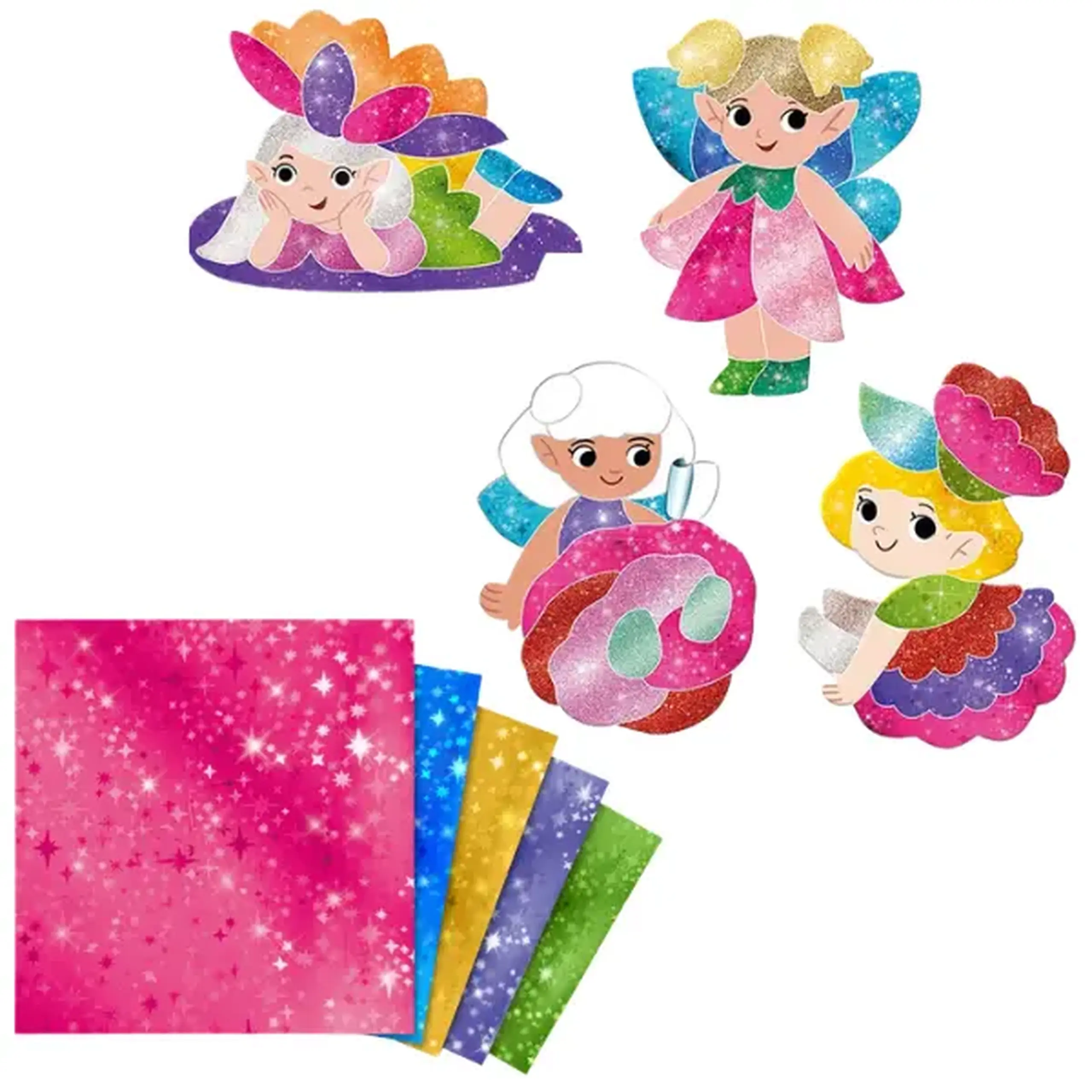 Set magnetic creativ cu folie „Zânele pădurii”