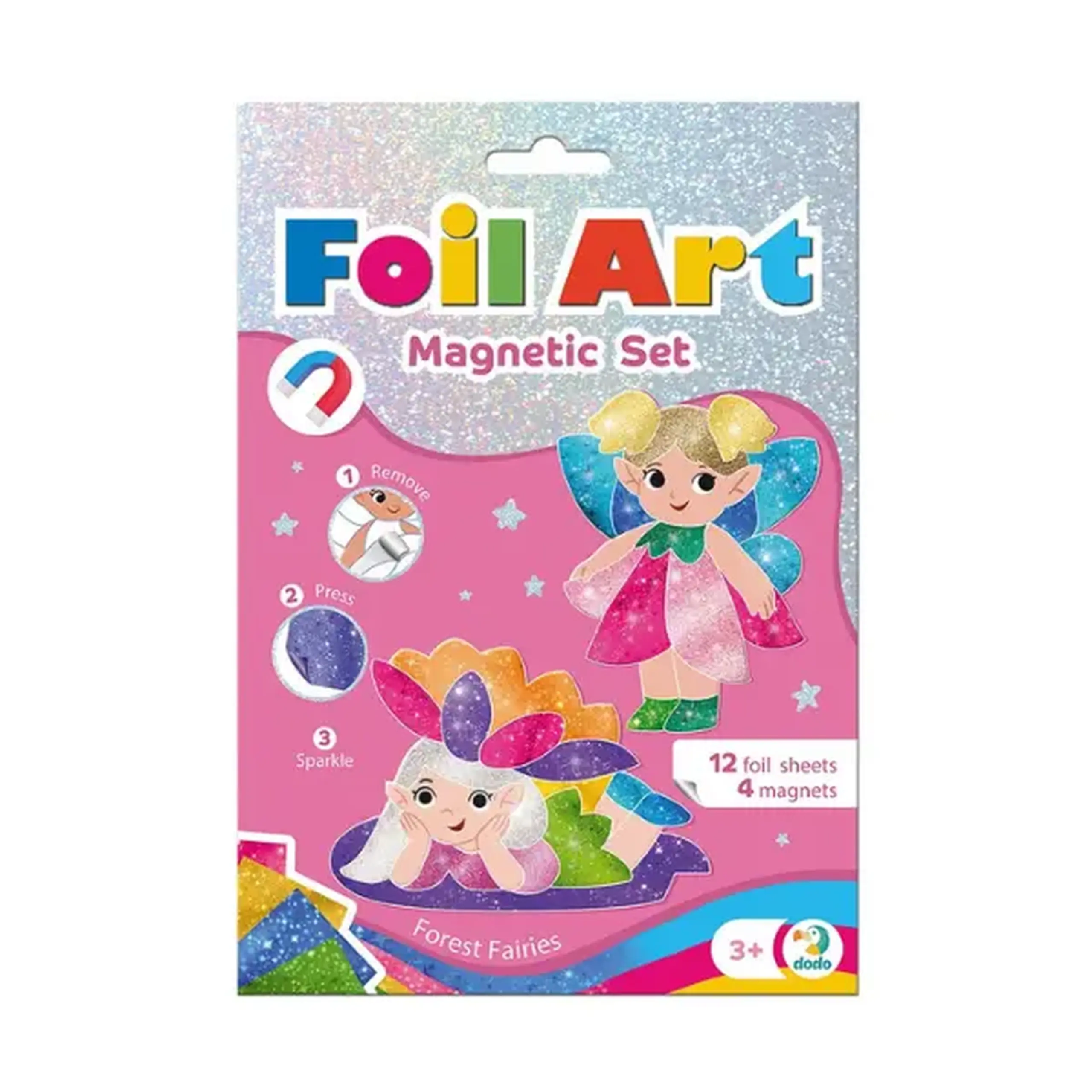 Set magnetic creativ cu folie „Zânele pădurii”
