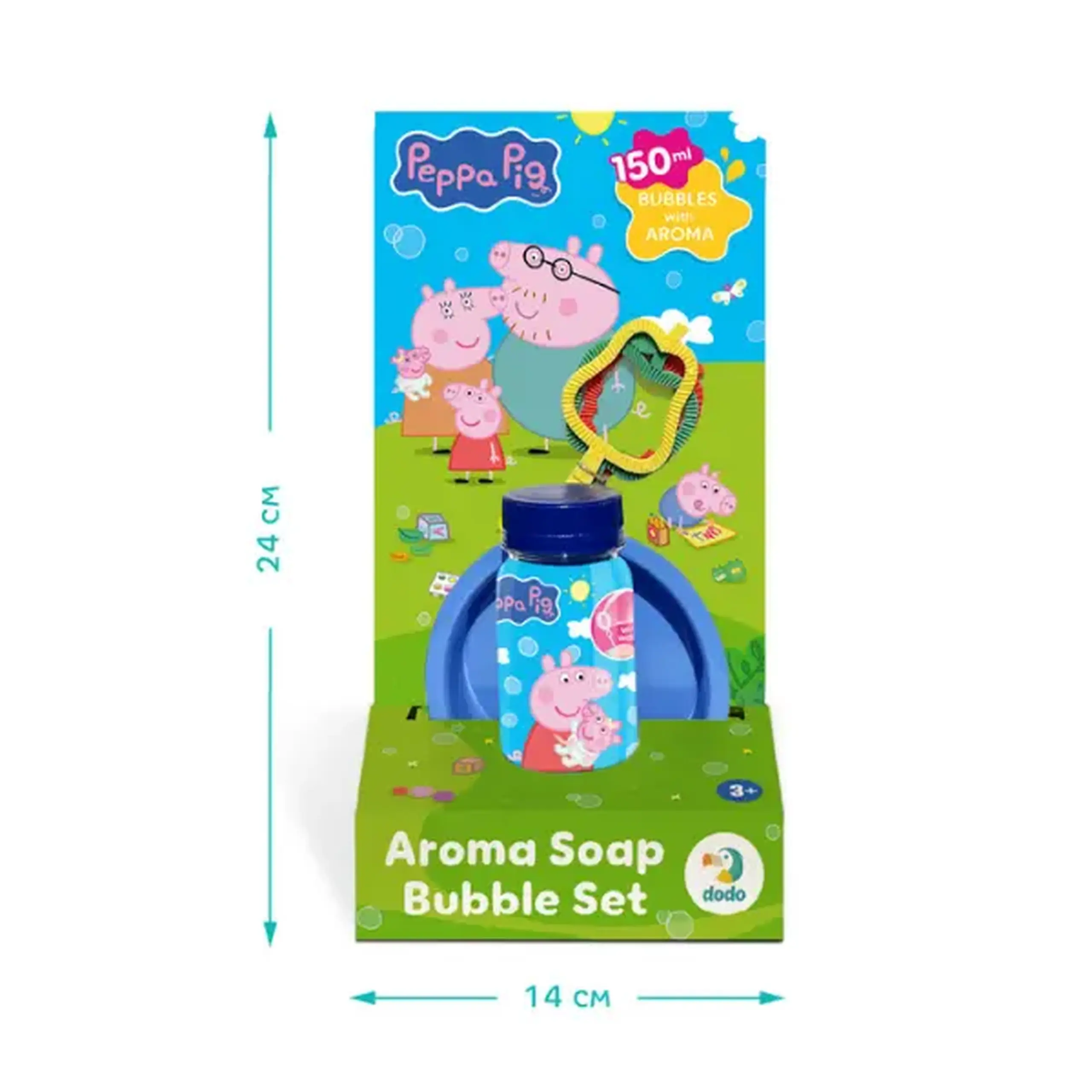 Set pentru baloane de săpun „Purcelușa Peppa”, 150 ml