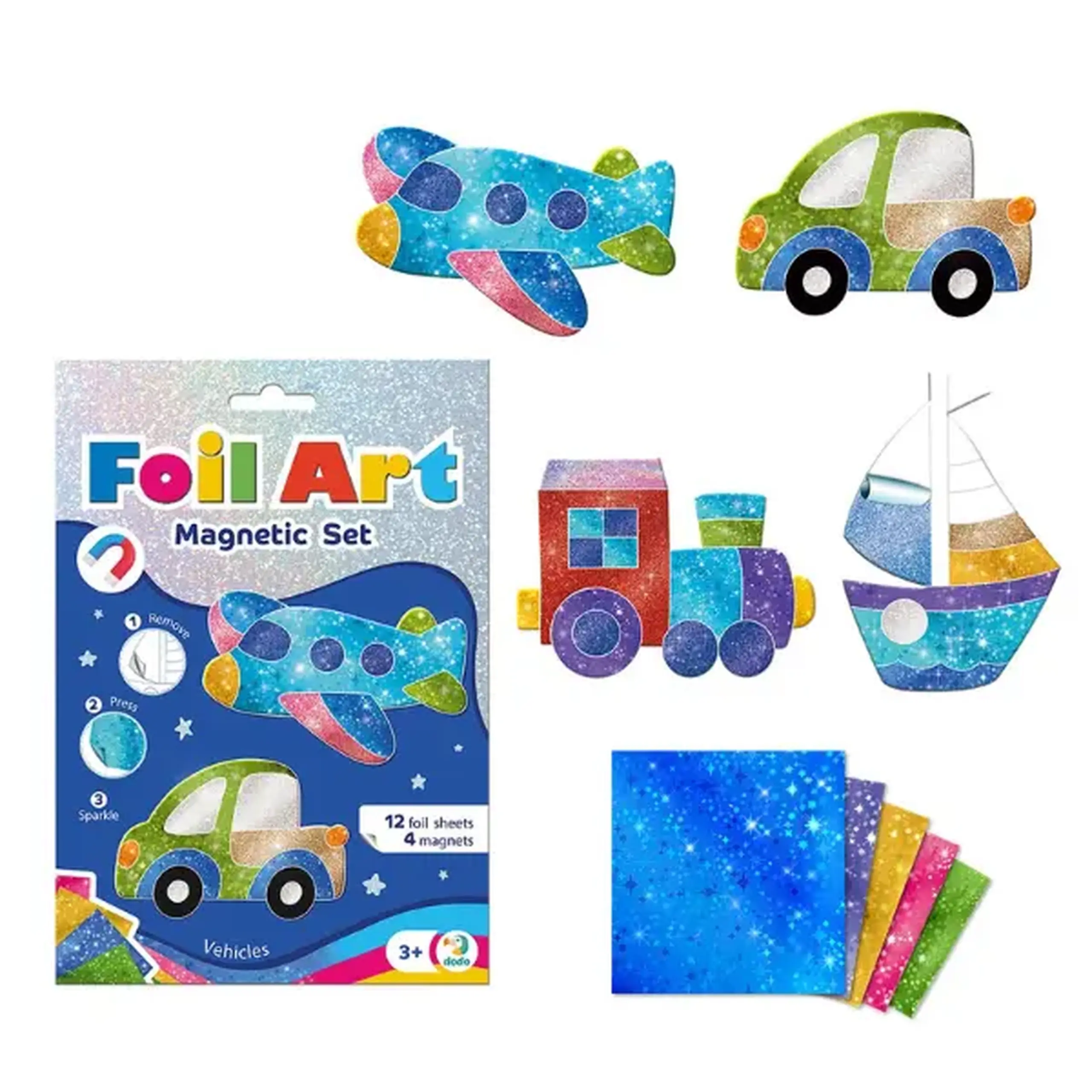 Set magnetic creativ cu folie „Transport”