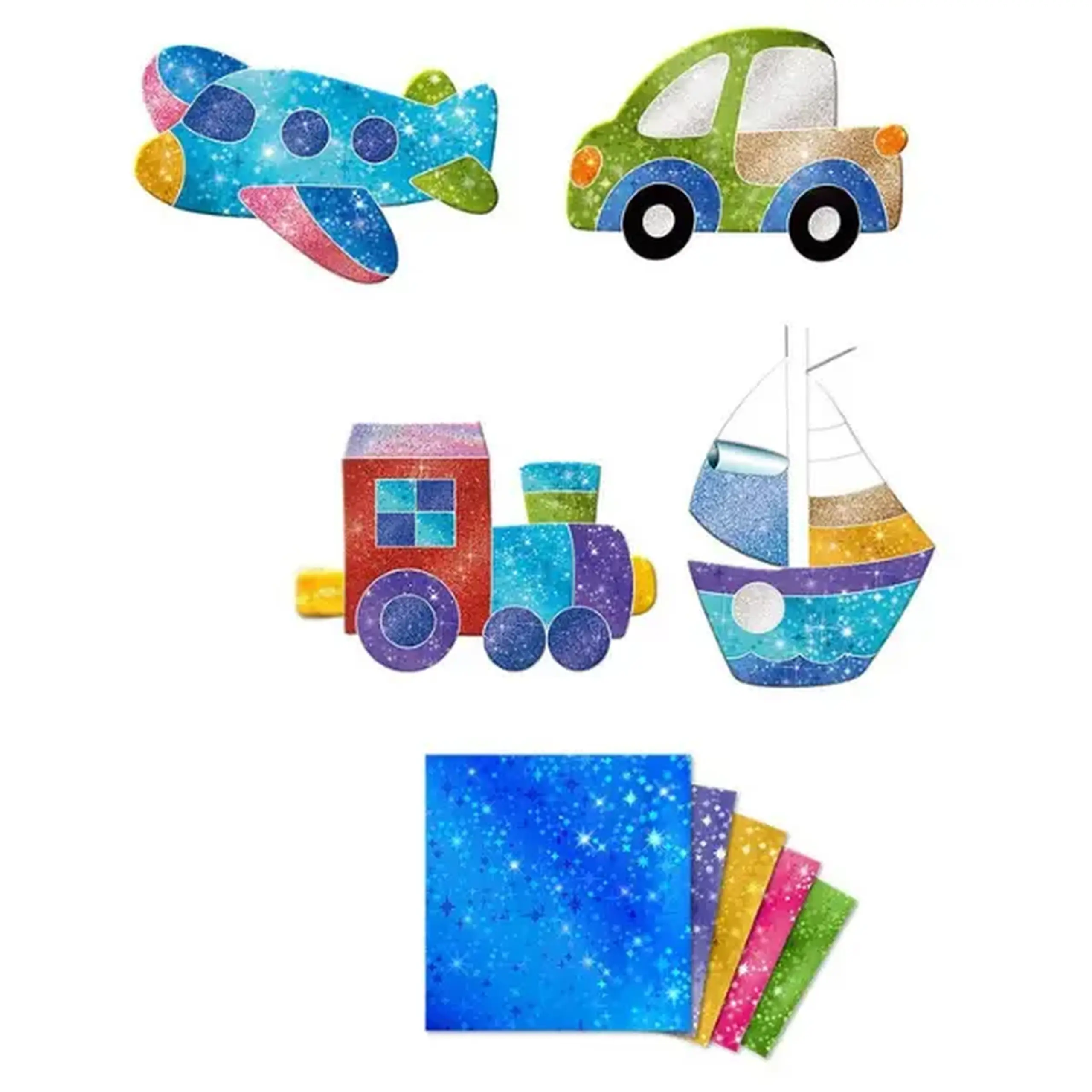 Set magnetic creativ cu folie „Transport”