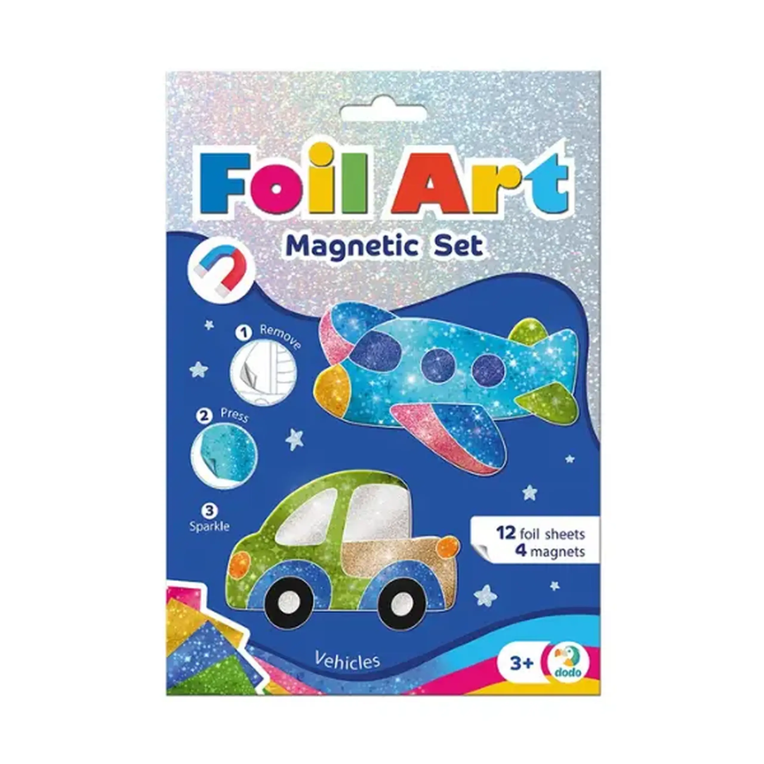 Set magnetic creativ cu folie „Transport”