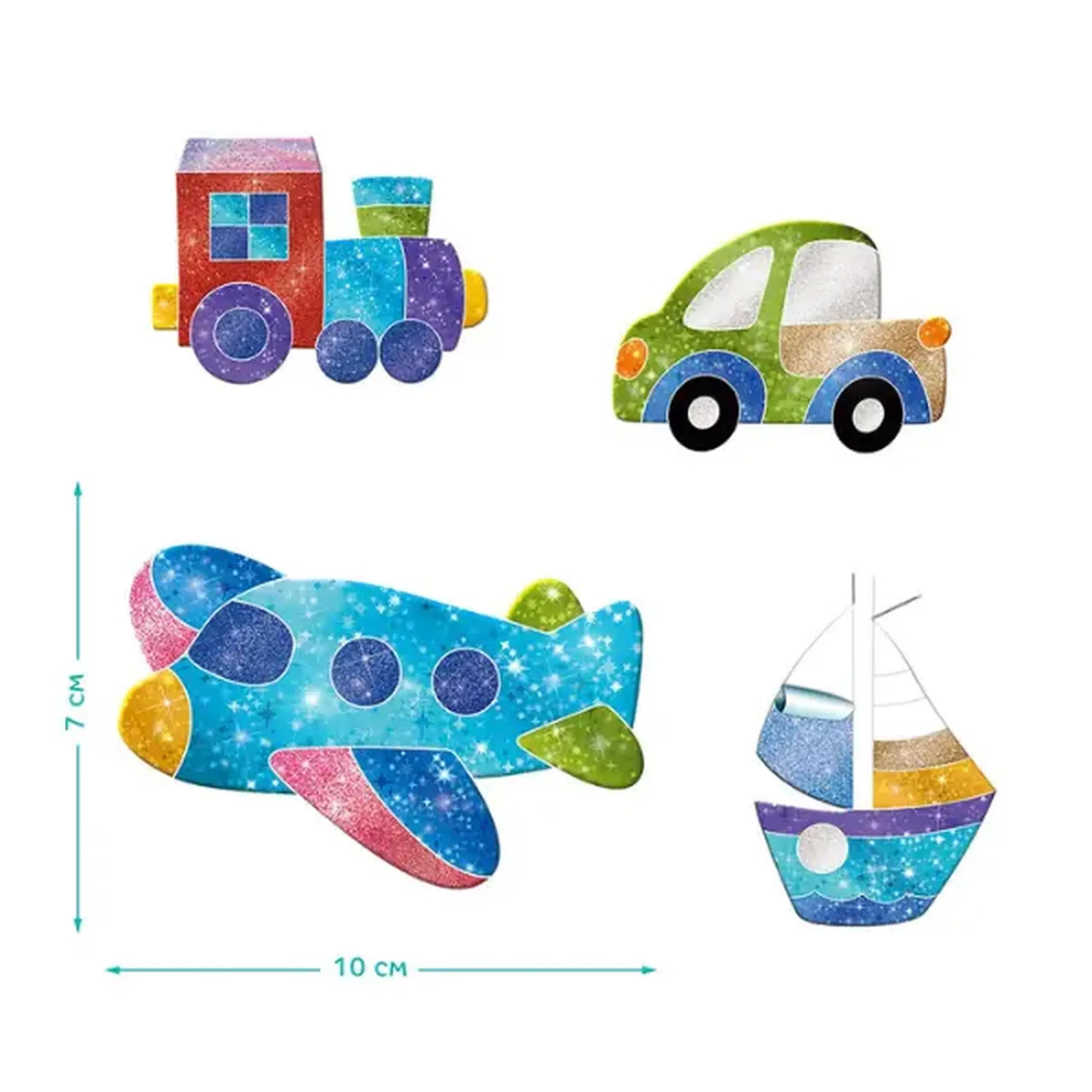 Set magnetic creativ cu folie „Transport”