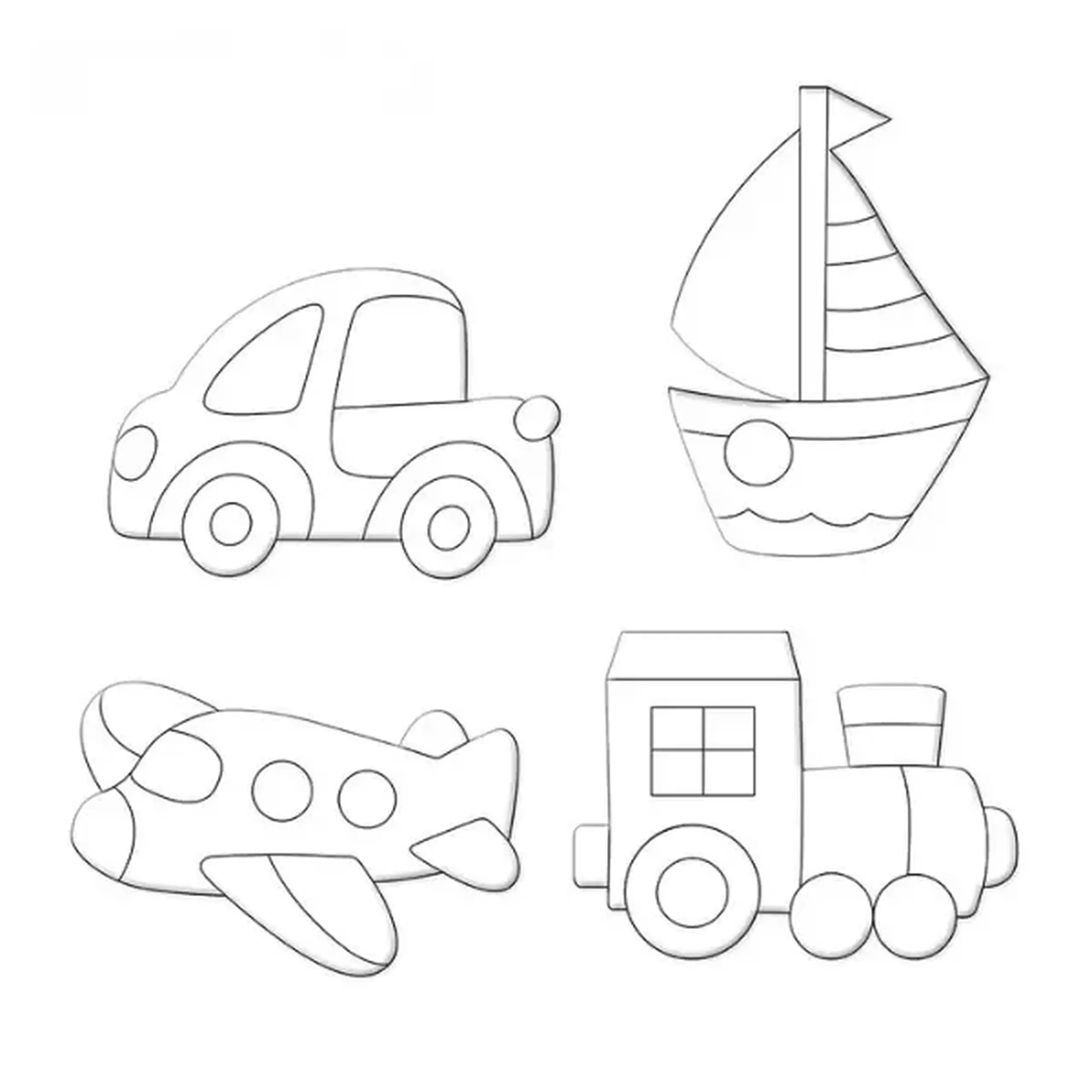Set magnetic creativ cu folie „Transport”