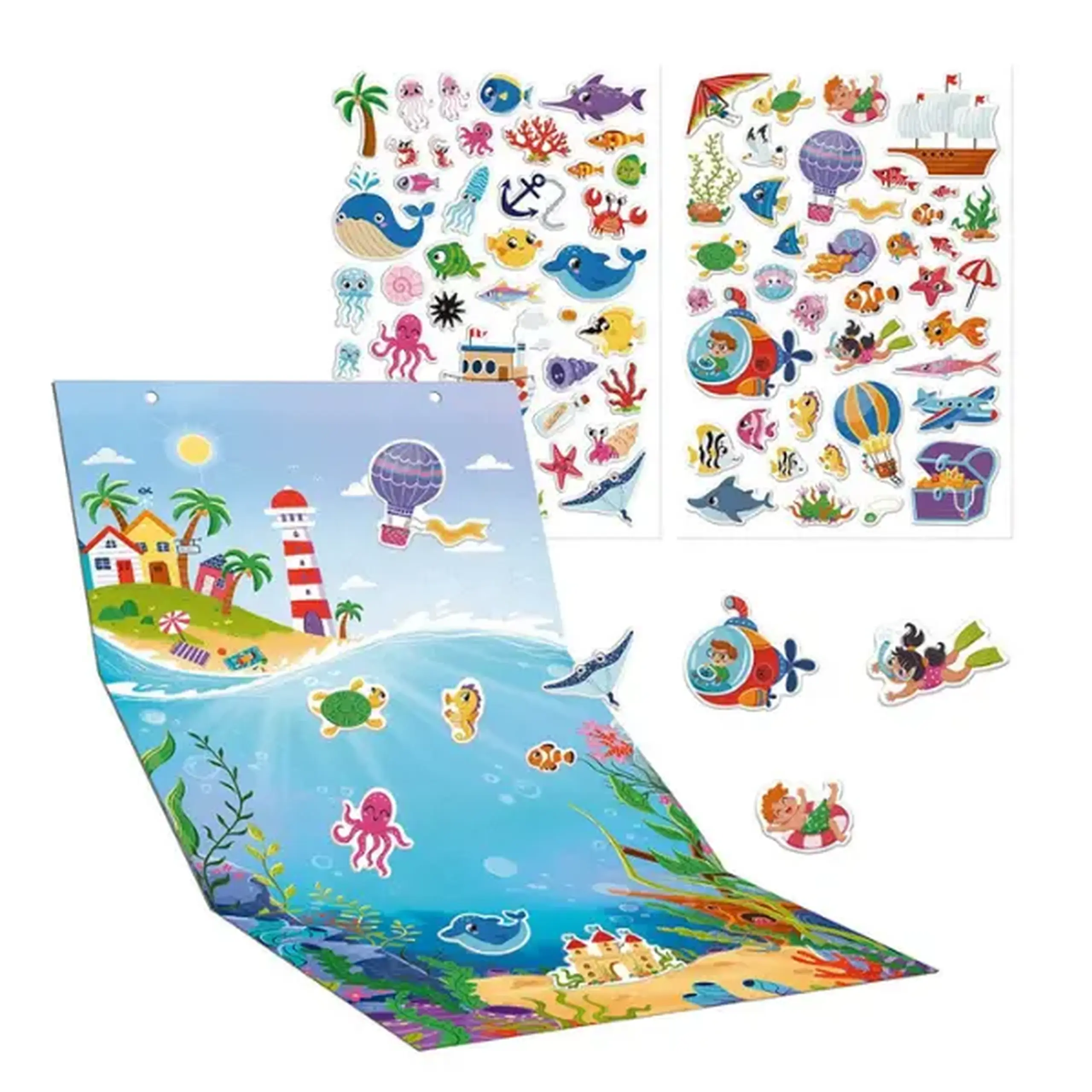 Set de joacă cu stickere Dodo „Lumea subacvatică”