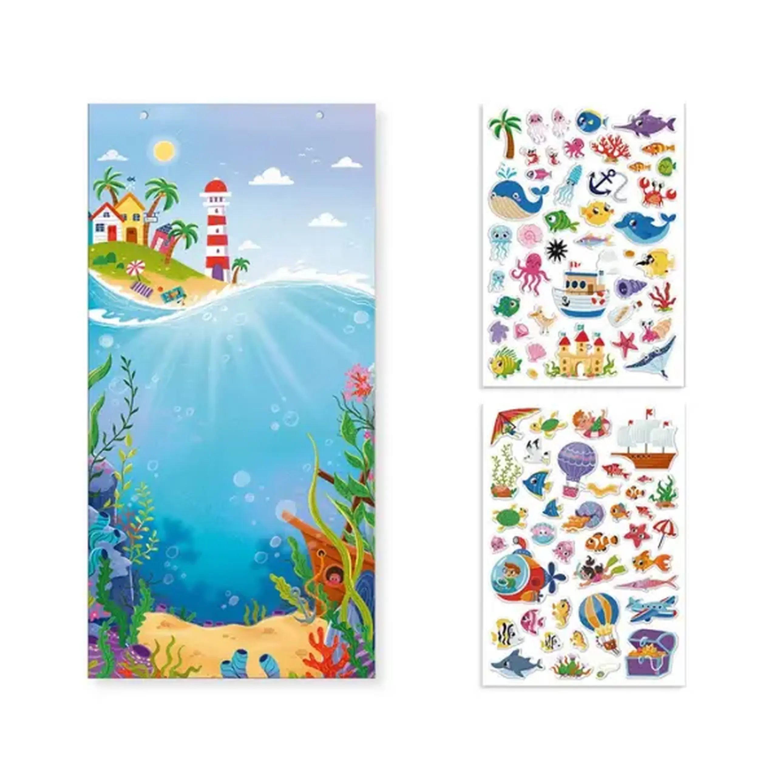 Set de joacă cu stickere Dodo „Lumea subacvatică”