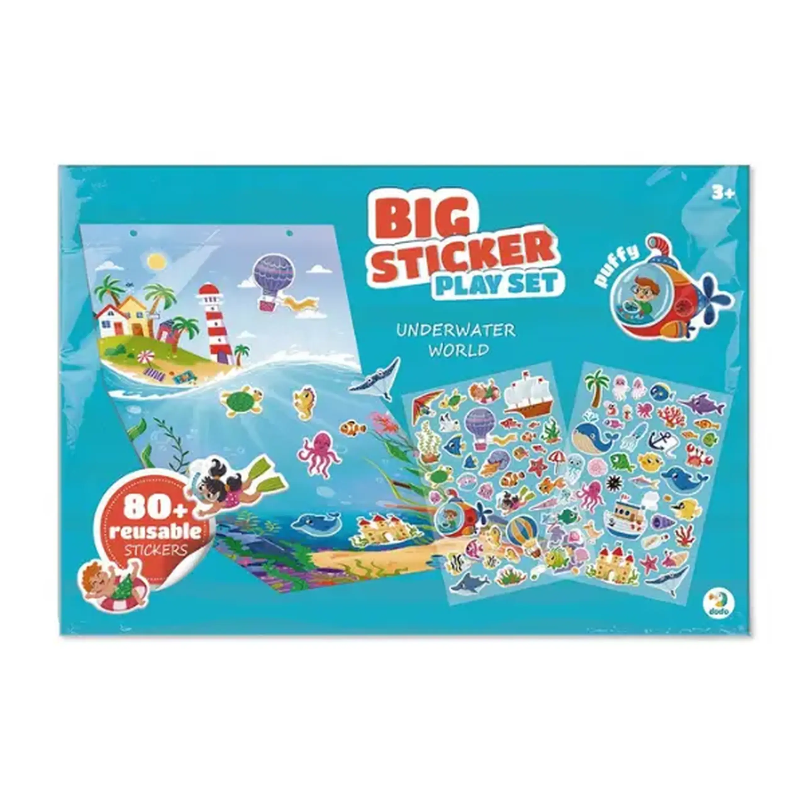 Set de joacă cu stickere Dodo „Lumea subacvatică”