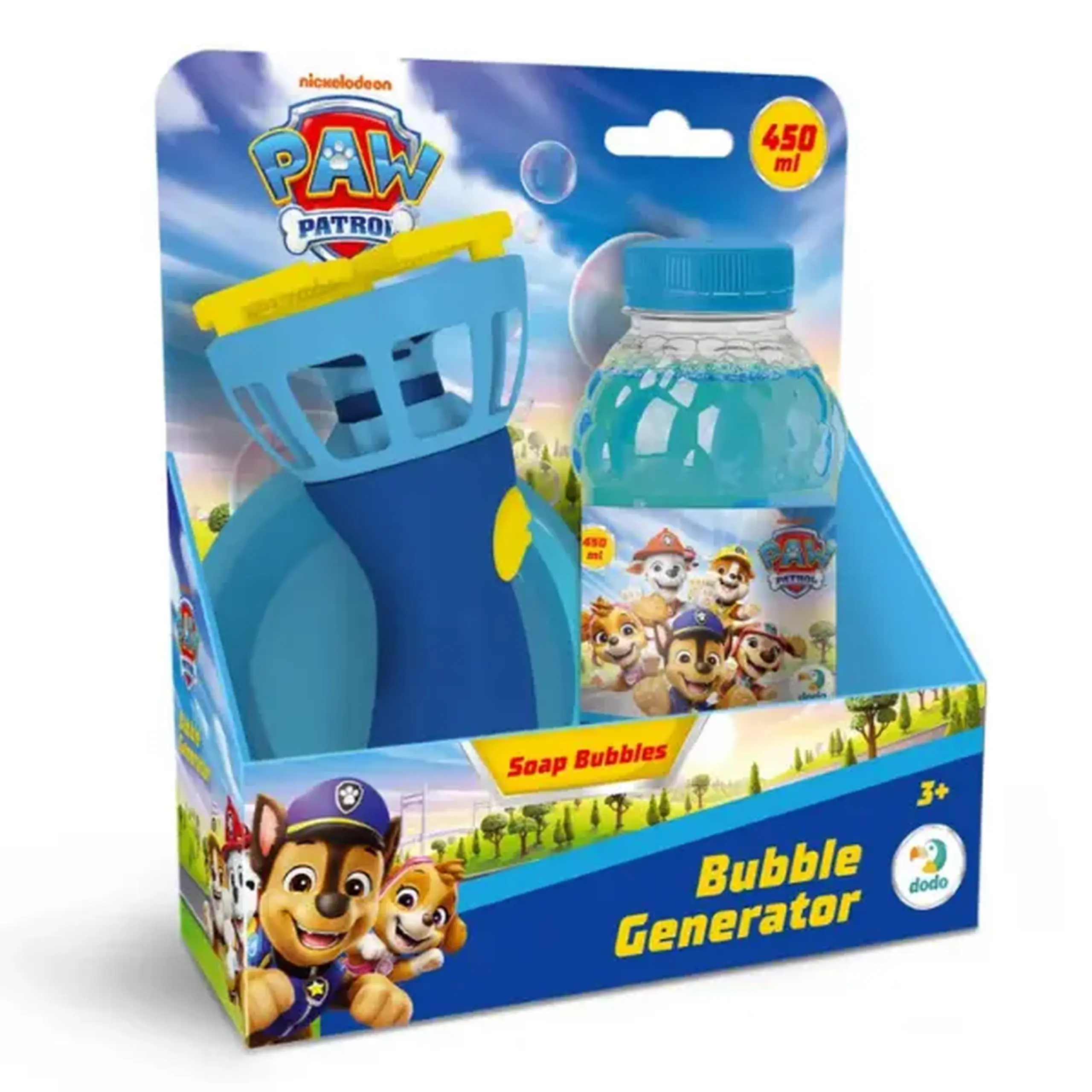Mașină pentru baloane de săpun „Patrula Cățelușilor”, 450 ml