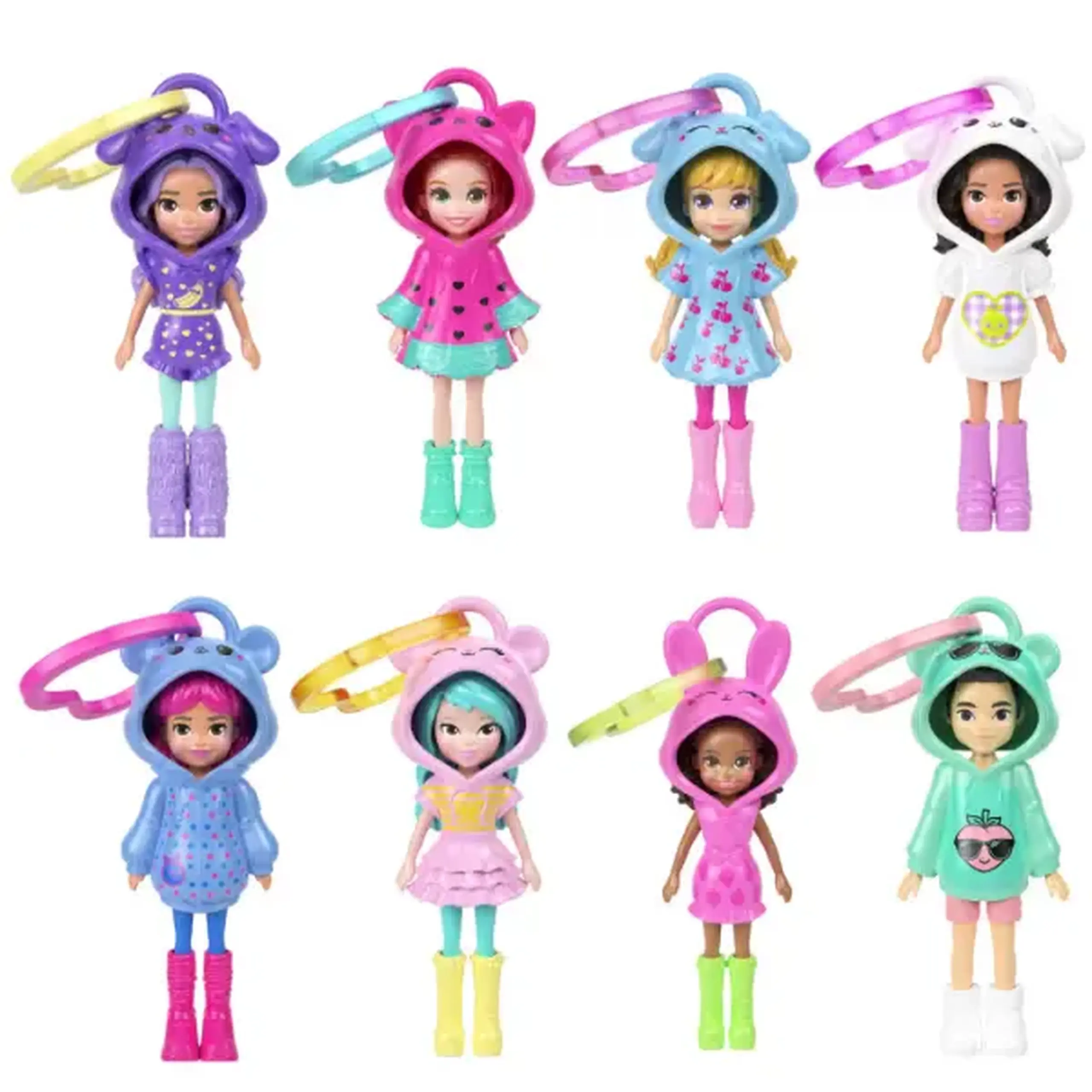 Mini păpușă Polly Pocket cu breloc, în as.