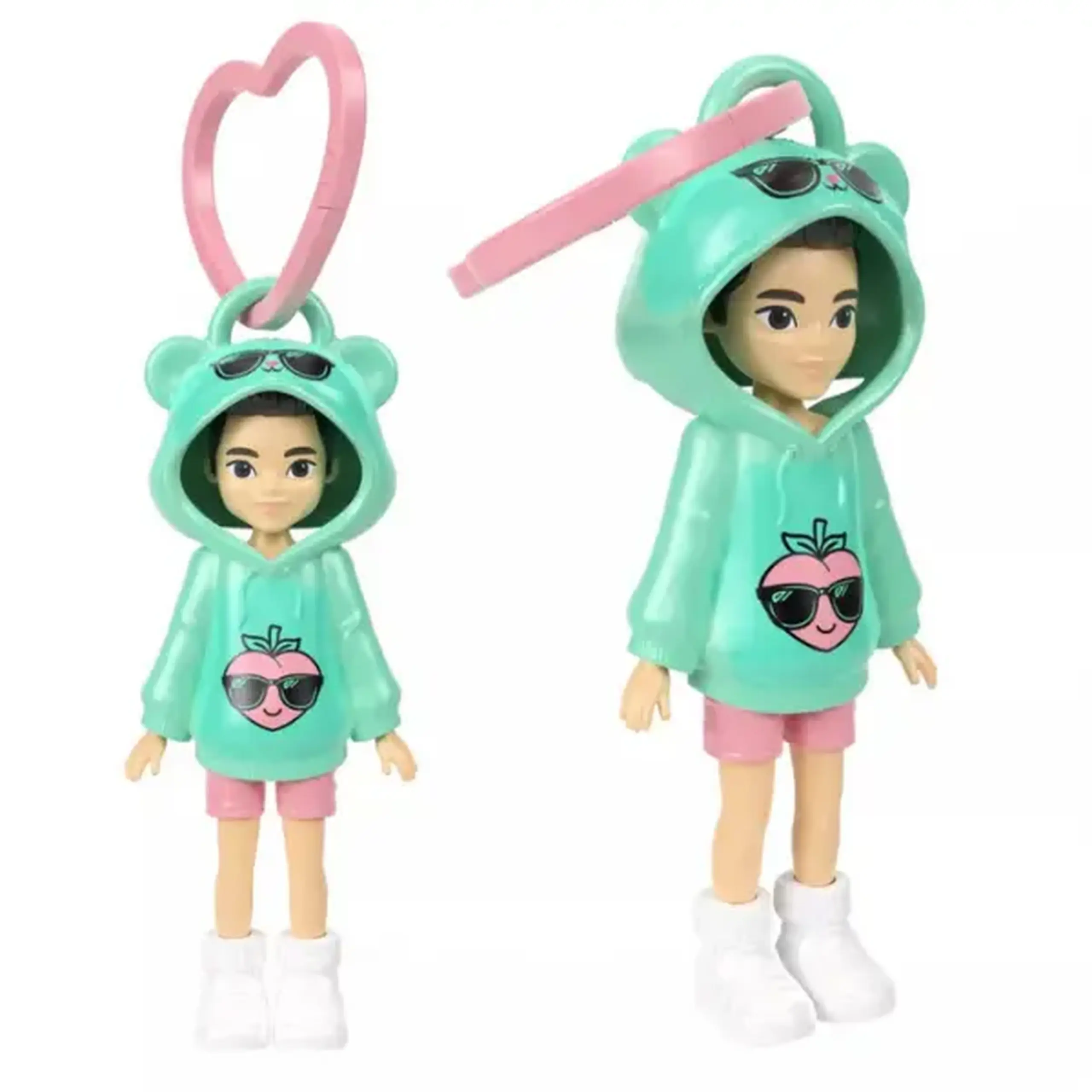 Mini păpușă Polly Pocket cu breloc, în as.