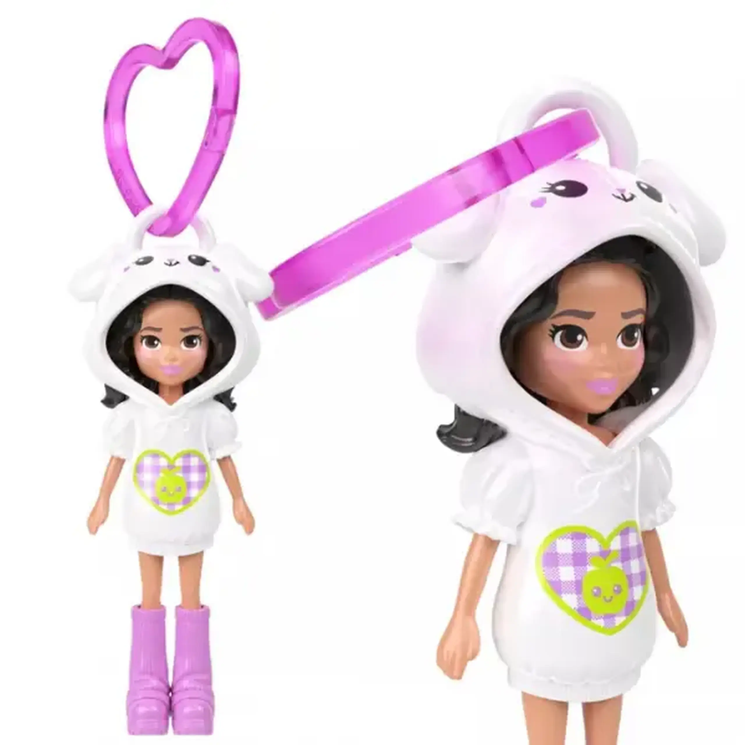 Mini păpușă Polly Pocket cu breloc, în as.