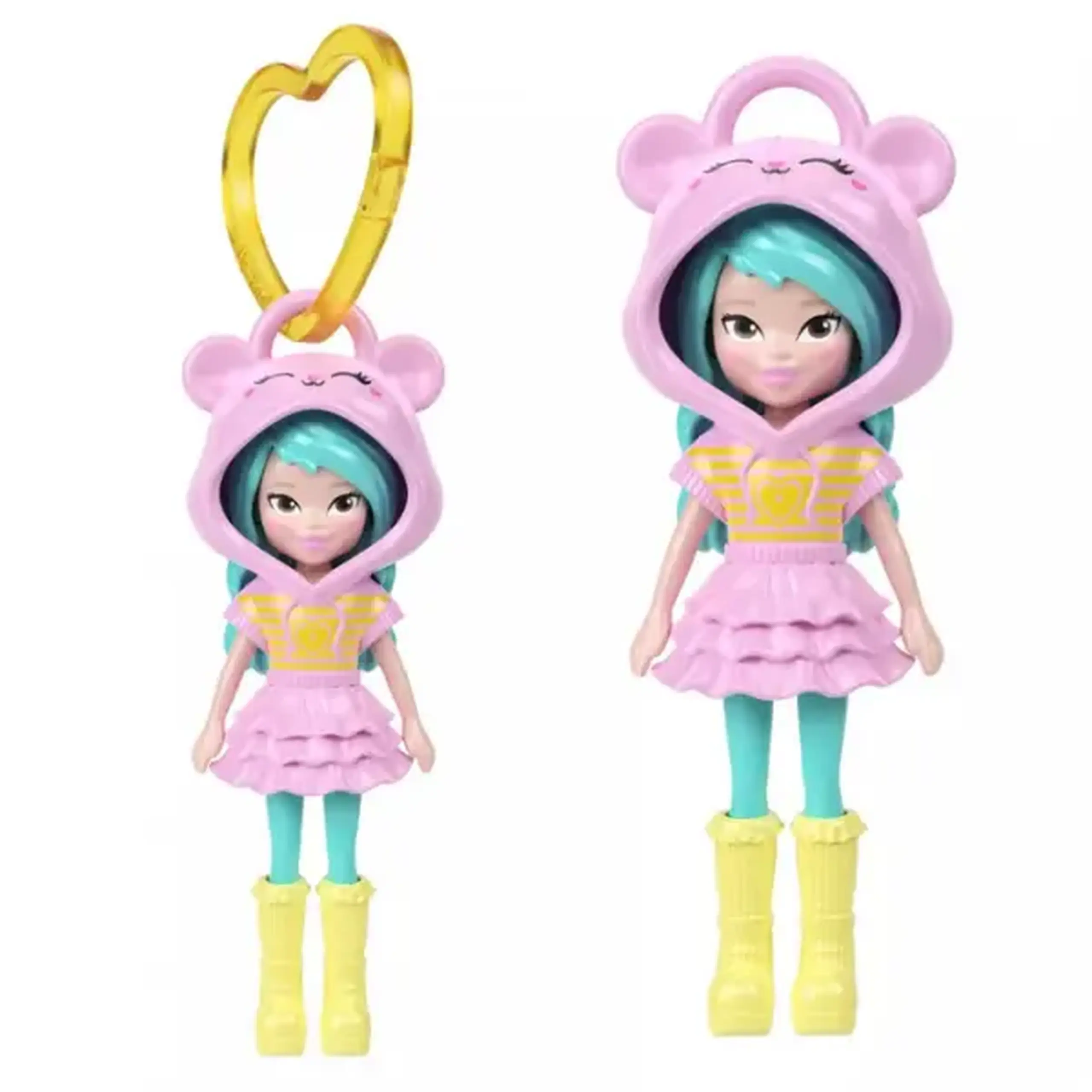 Mini păpușă Polly Pocket cu breloc, în as.