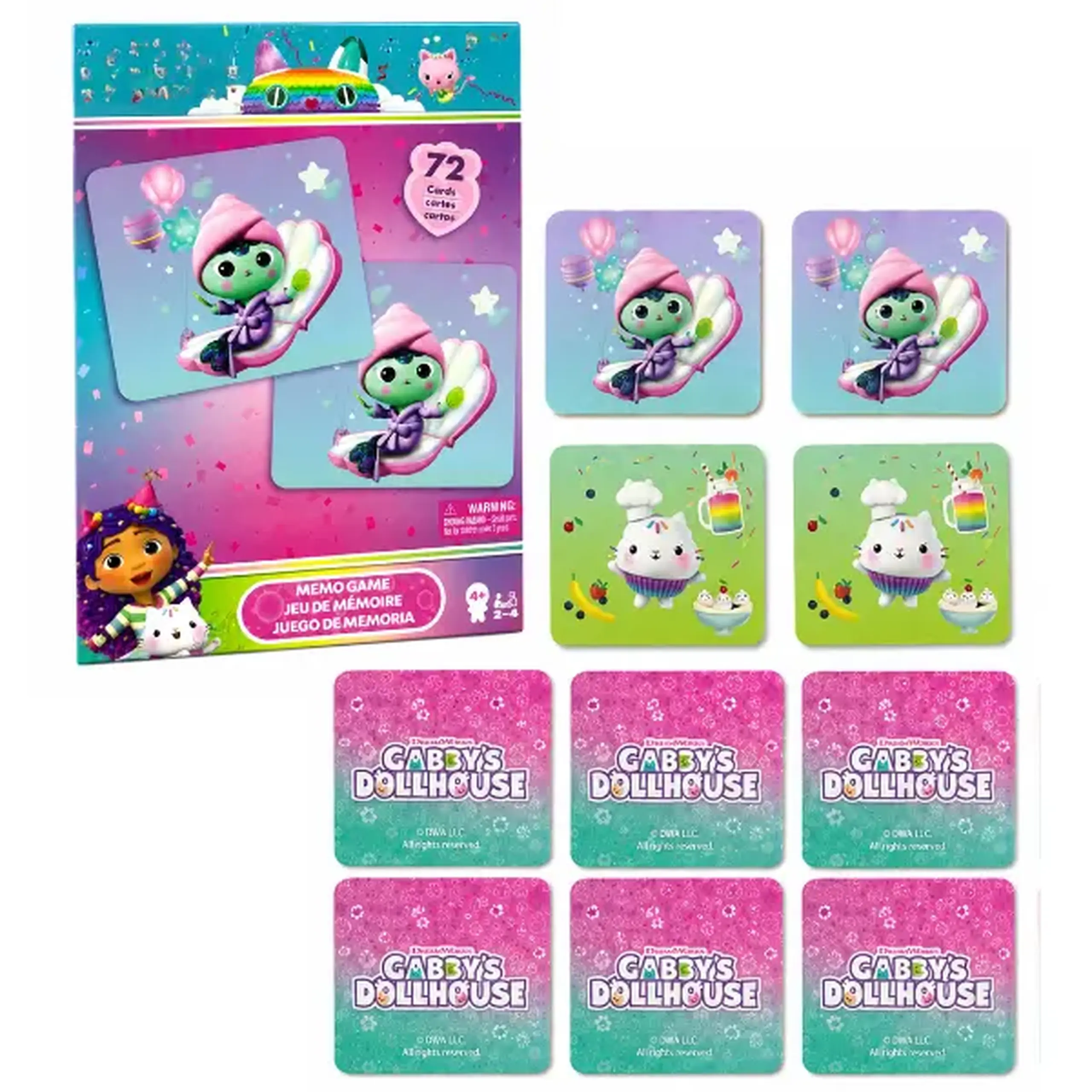 Joc de societate „Memo: Gabby's Dollhouse”