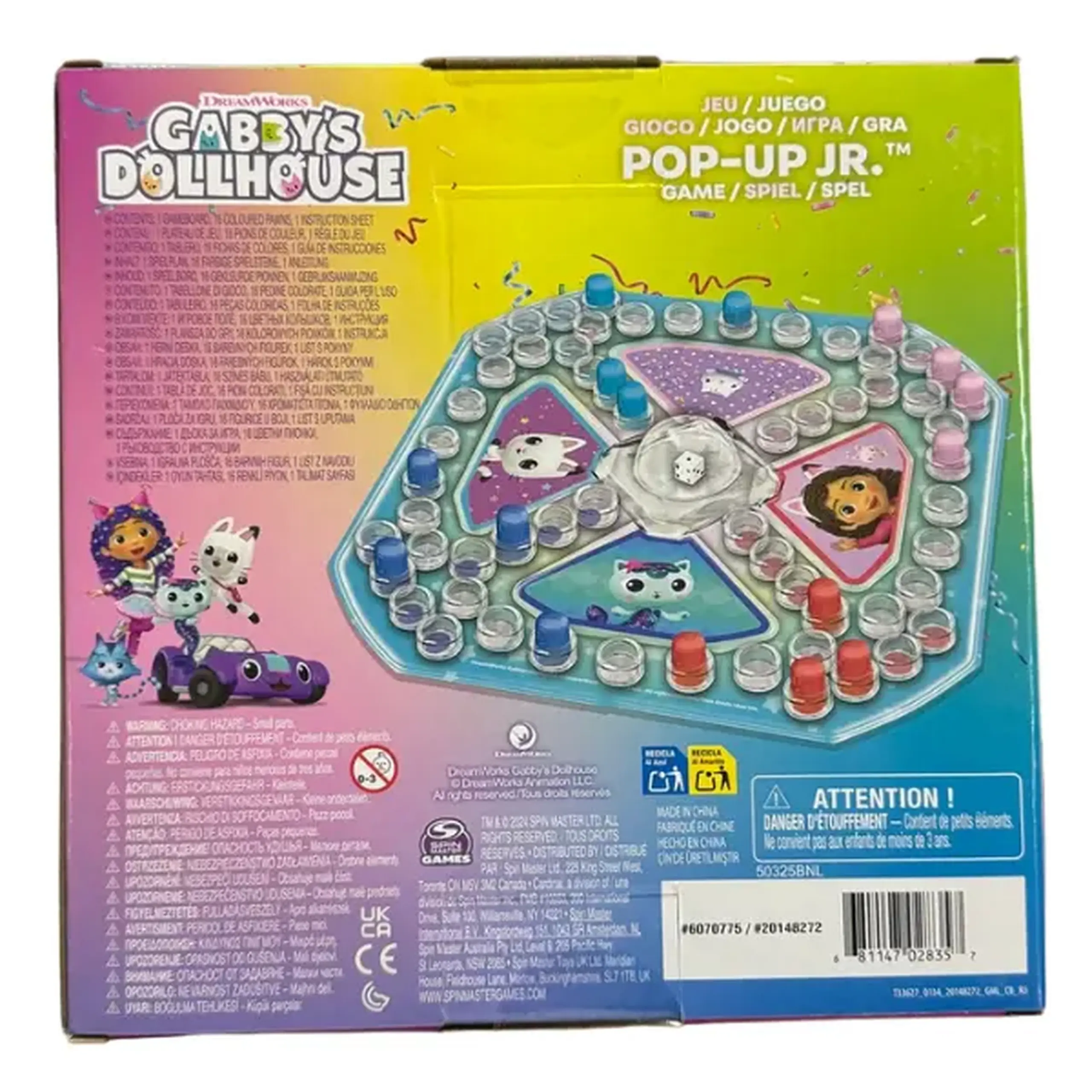 Joc de masă "Gabby’s Dollhouse: Pop-Up Jr."