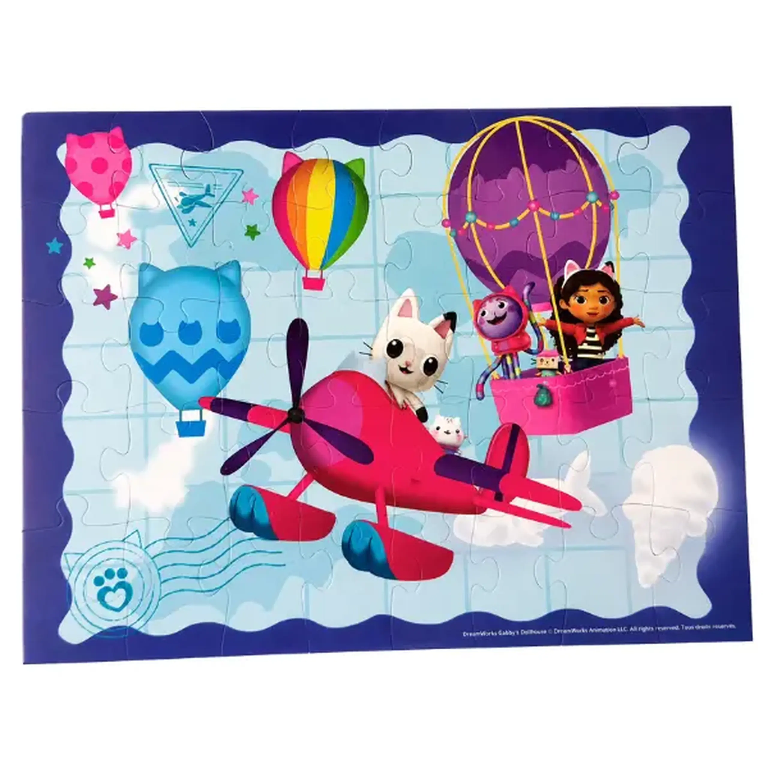 Puzzle Gabby’s Dollhouse „Aventura în aer”, 48 piese