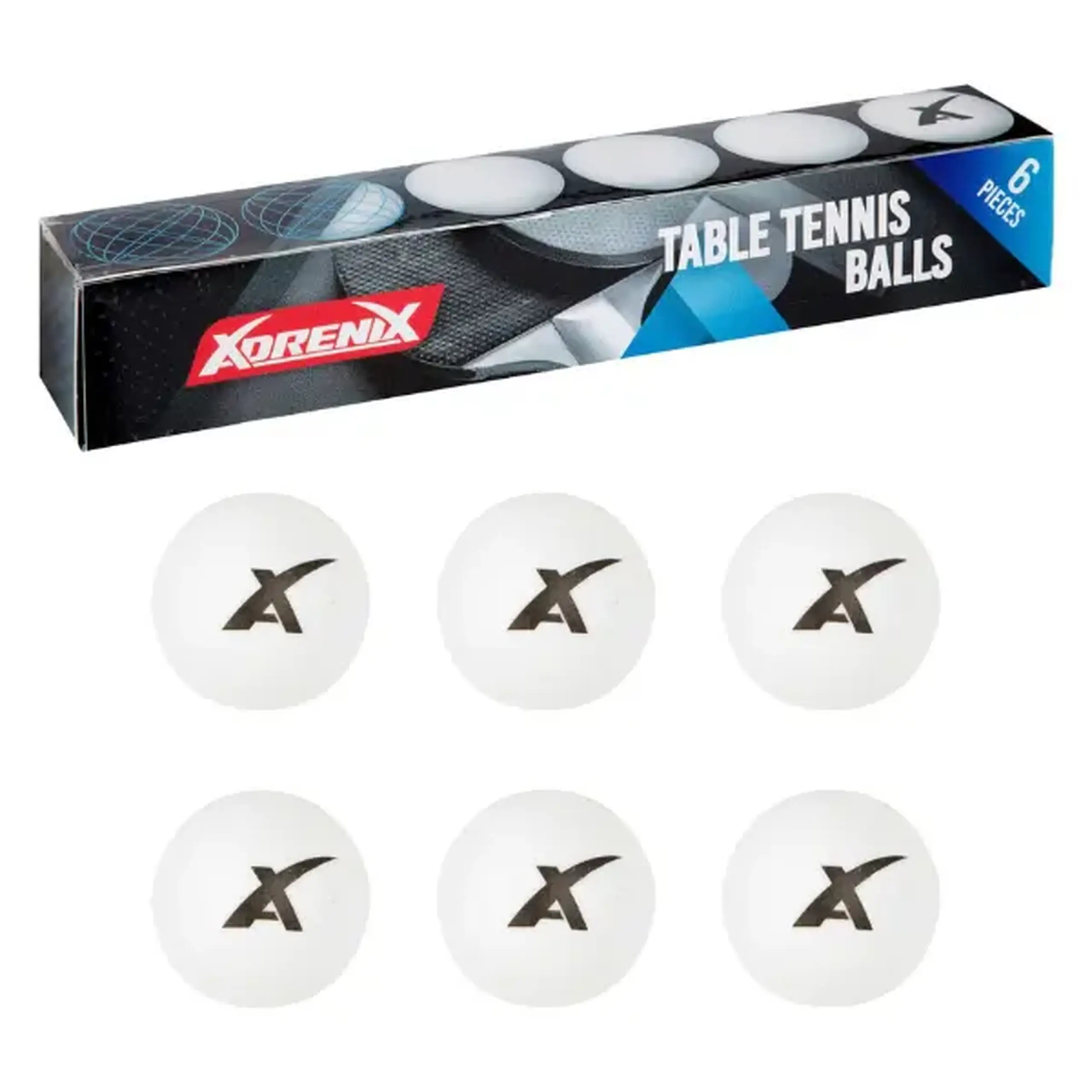 Set mingi de tenis de masă Adrenix, 6 buc.