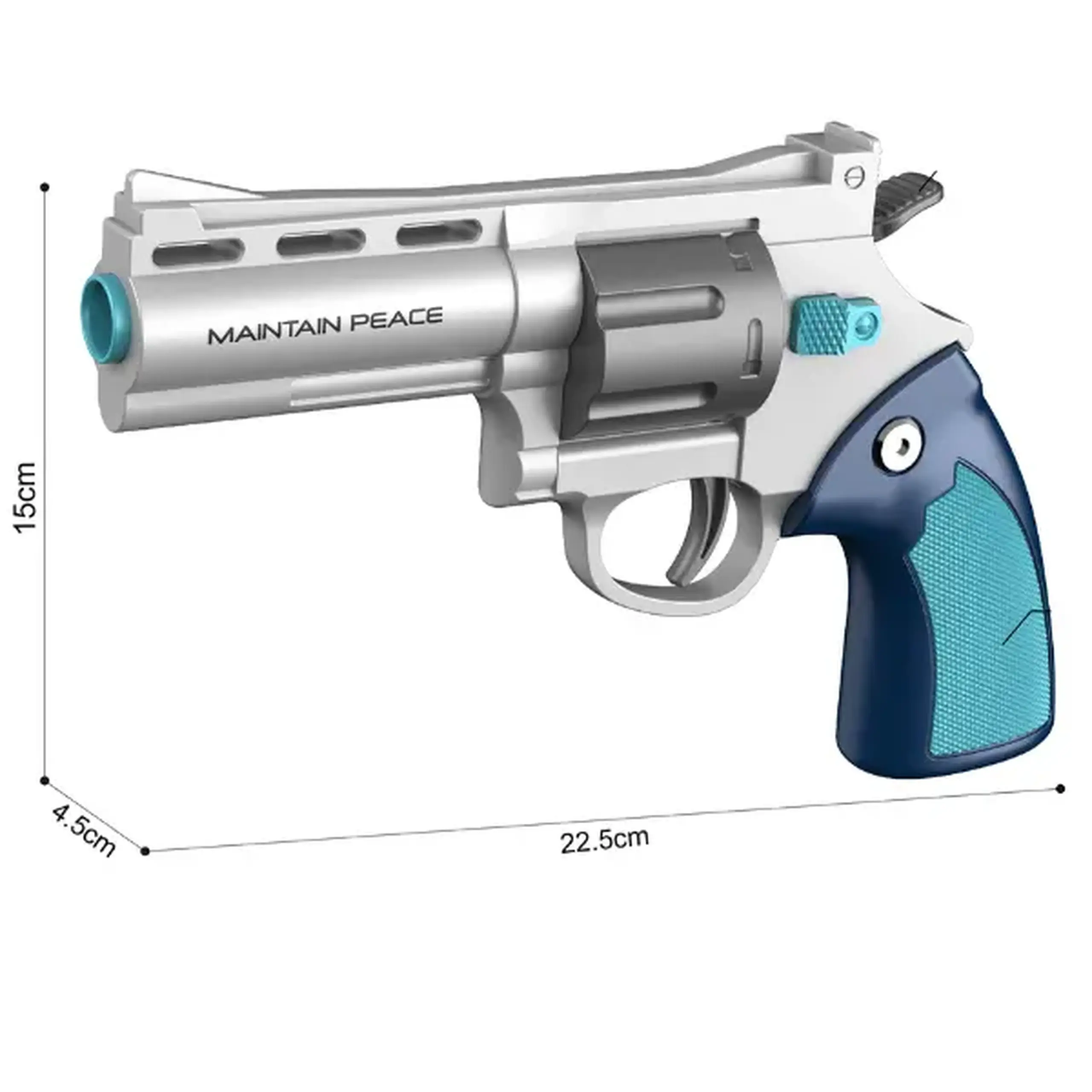 Revolver mecanic, cu gloanțe moi