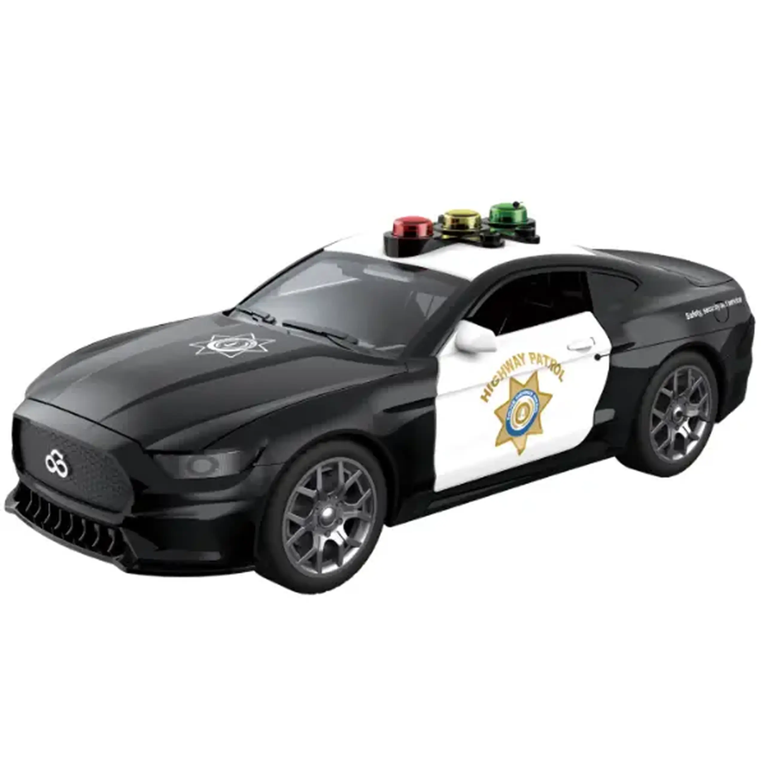 1:18 Mașină de poliție "Americană", cu inerție (lumină / sunet)