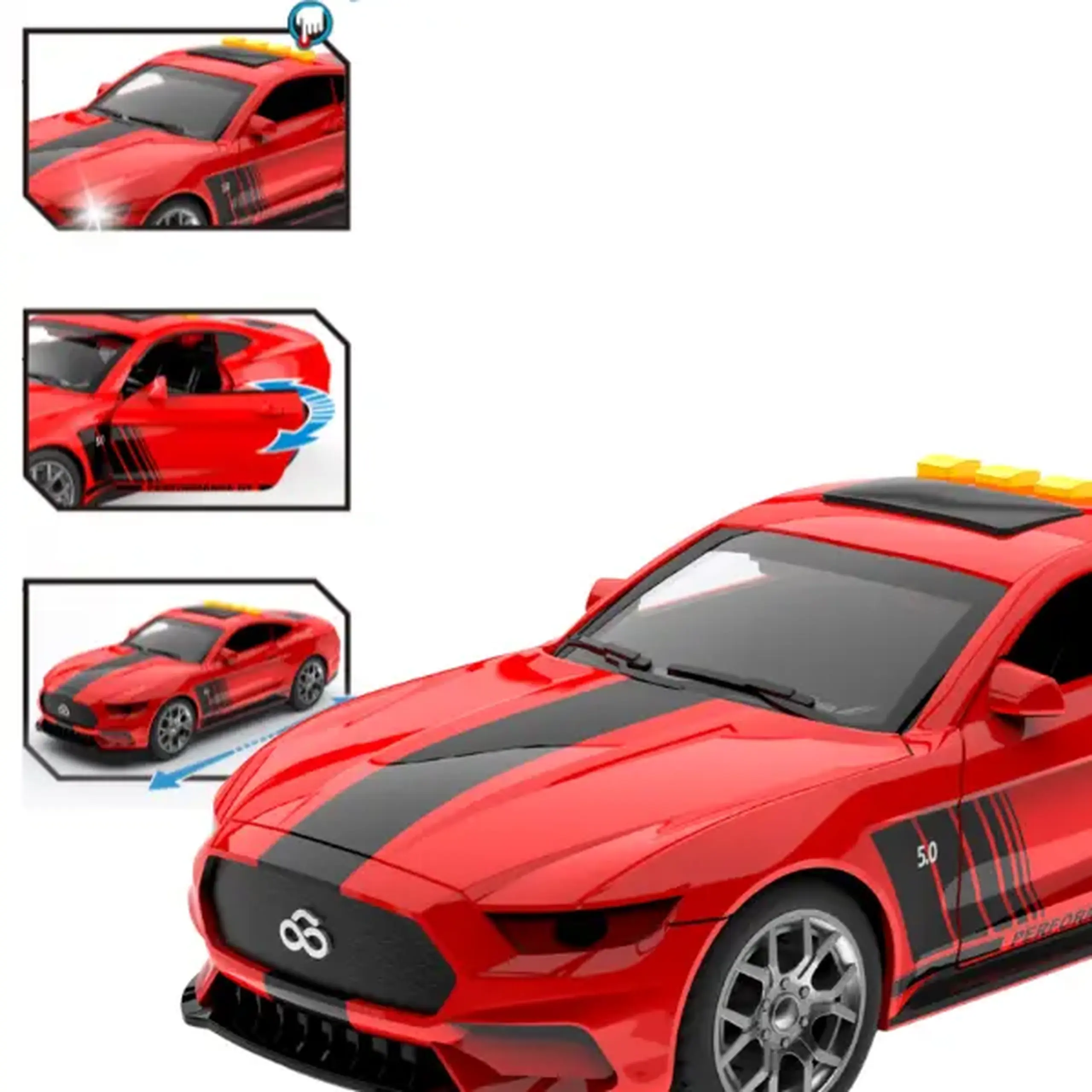 1:18 Mașină sport cu inerție (lumină / sunet)