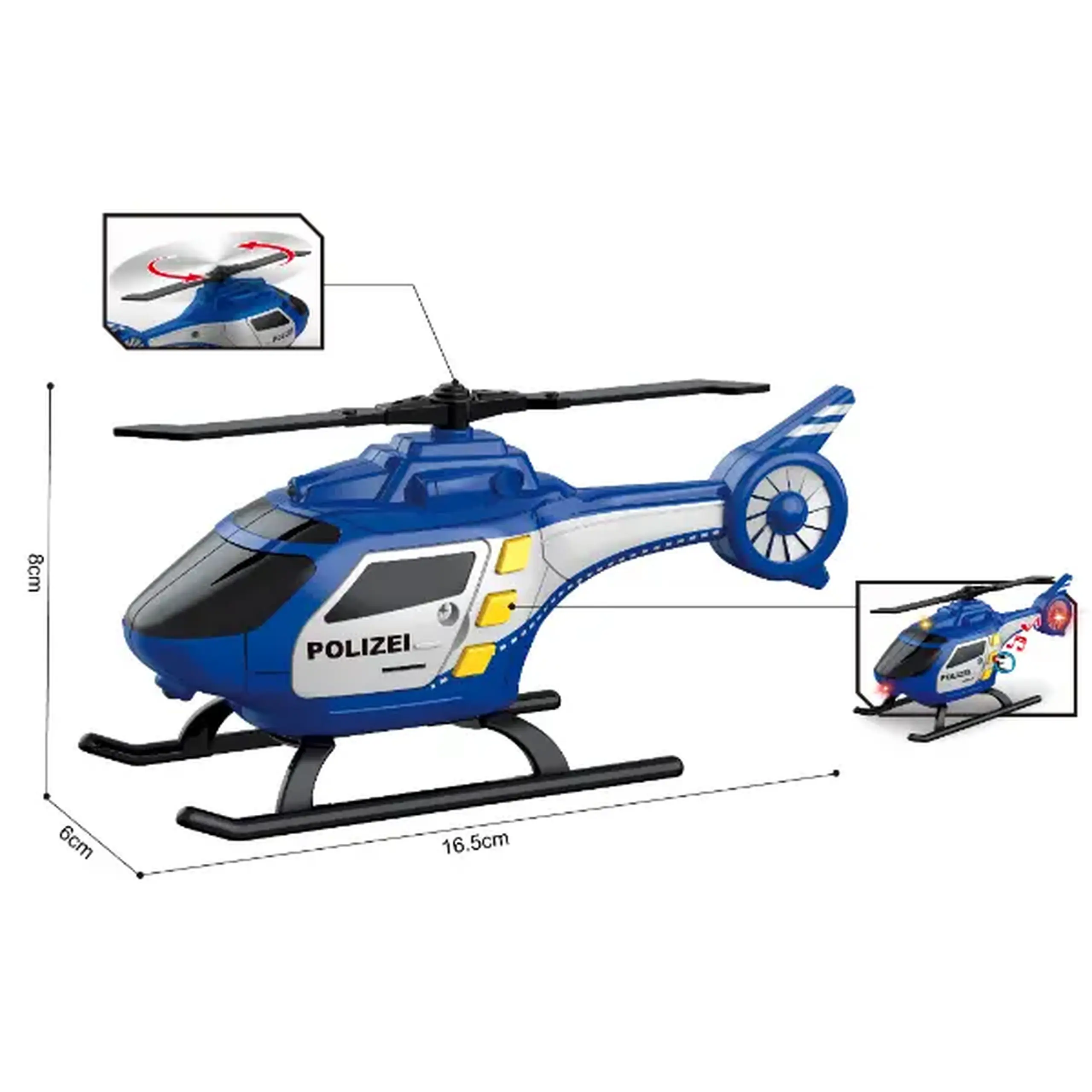 1:32 Elicopter de poliție (lumini /sunete)
