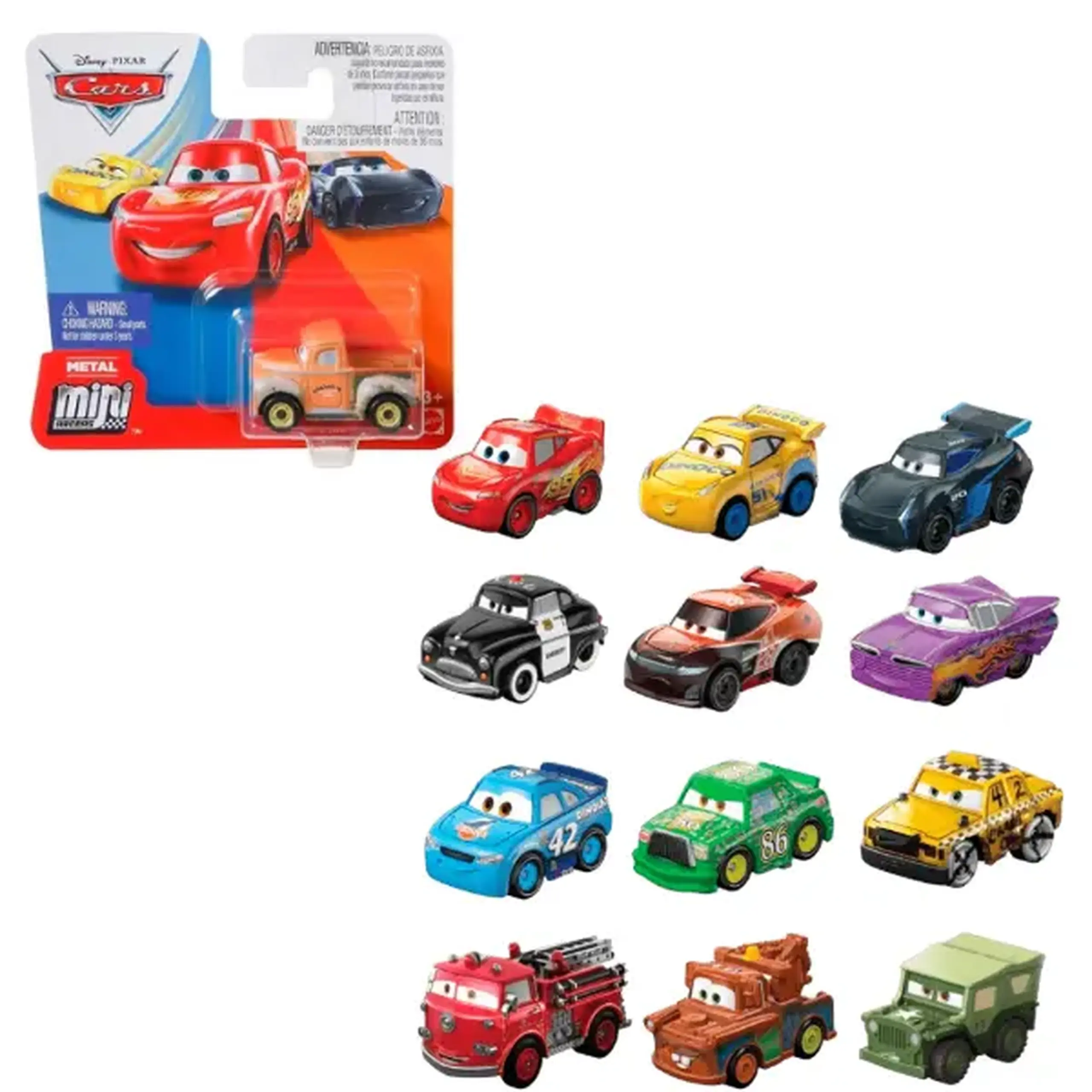 Set mașinuțe din desenul animat "Cars"