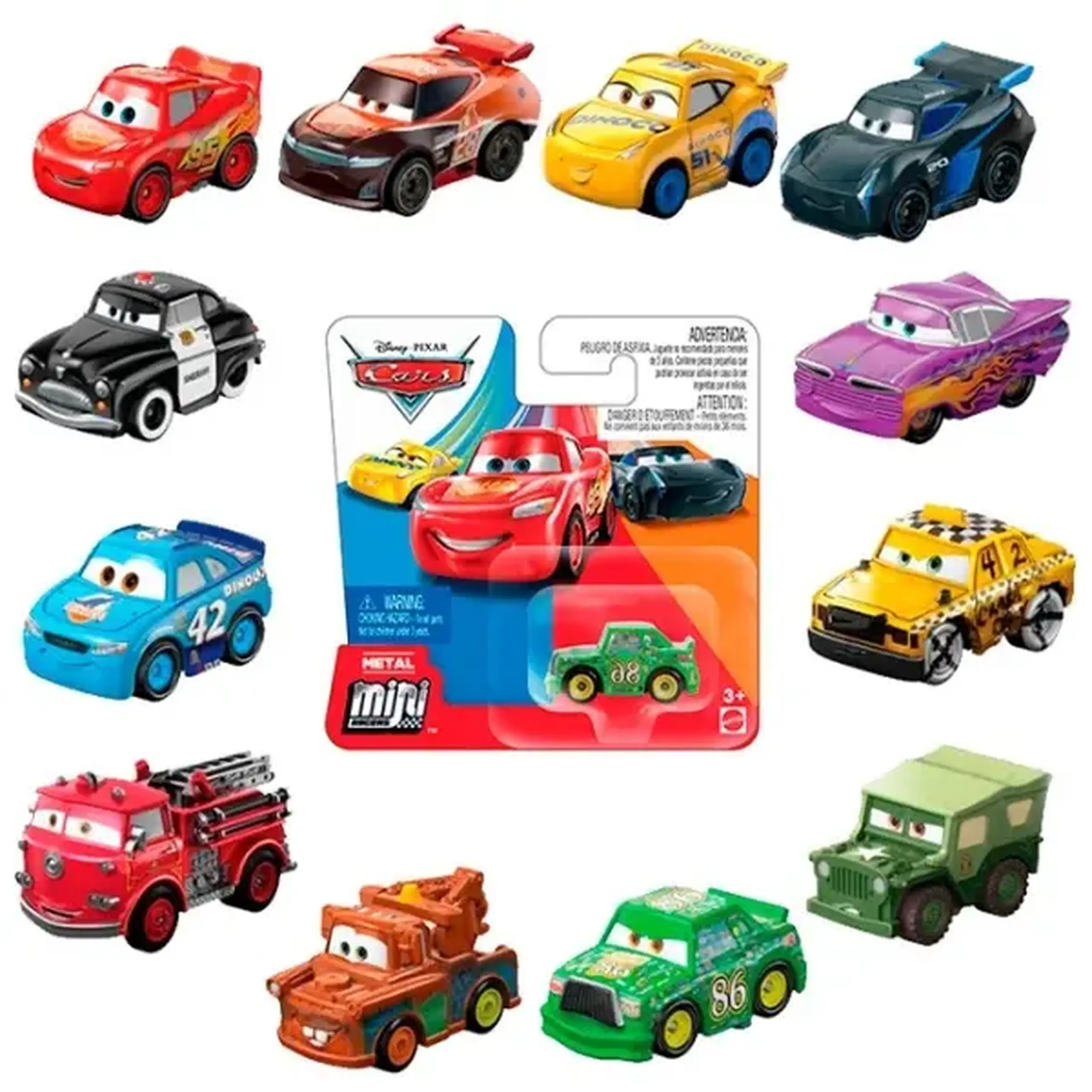 Set mașinuțe din desenul animat "Cars"
