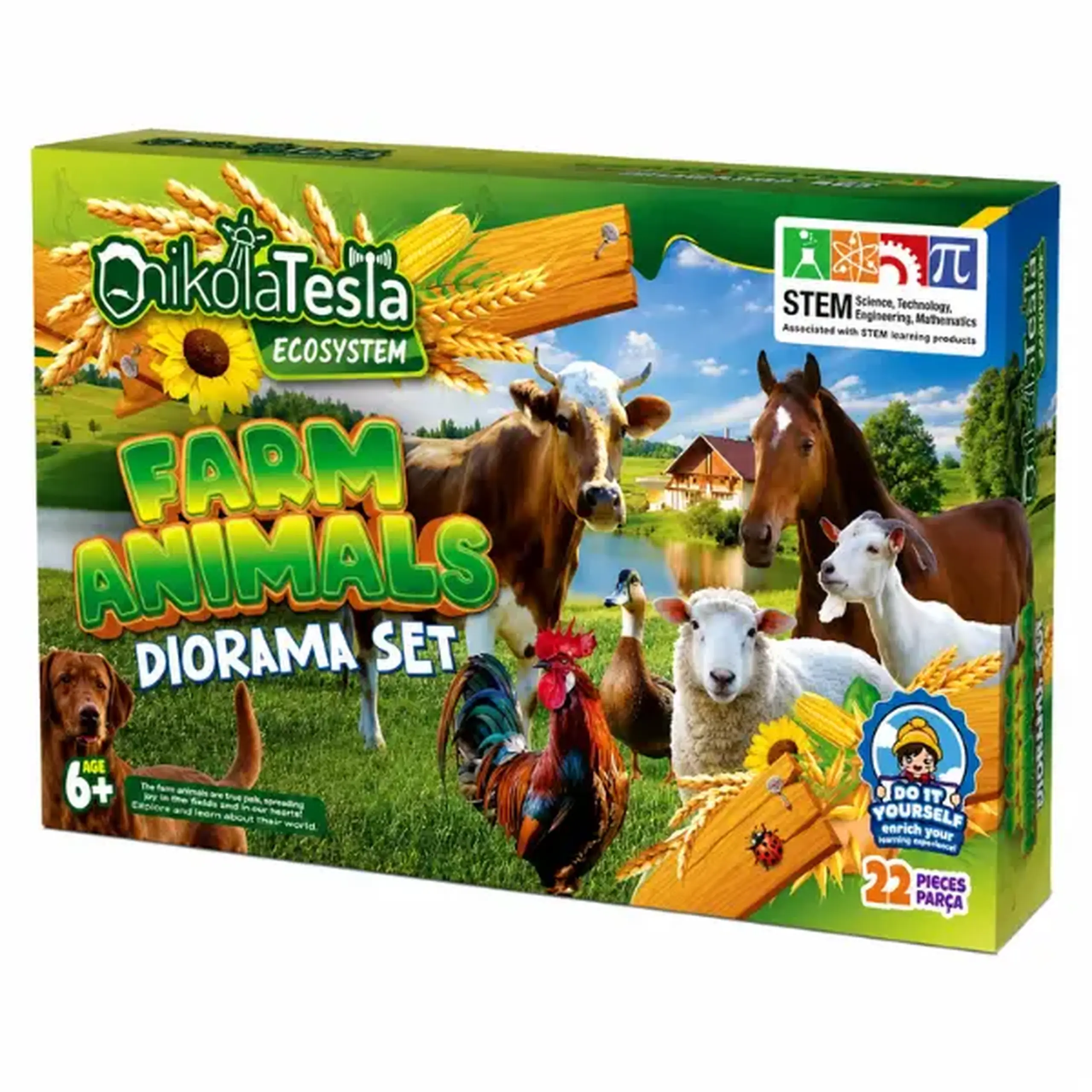DIY Dioramă cu nisip cinetic "Animale de fermă" Nikola Tesla