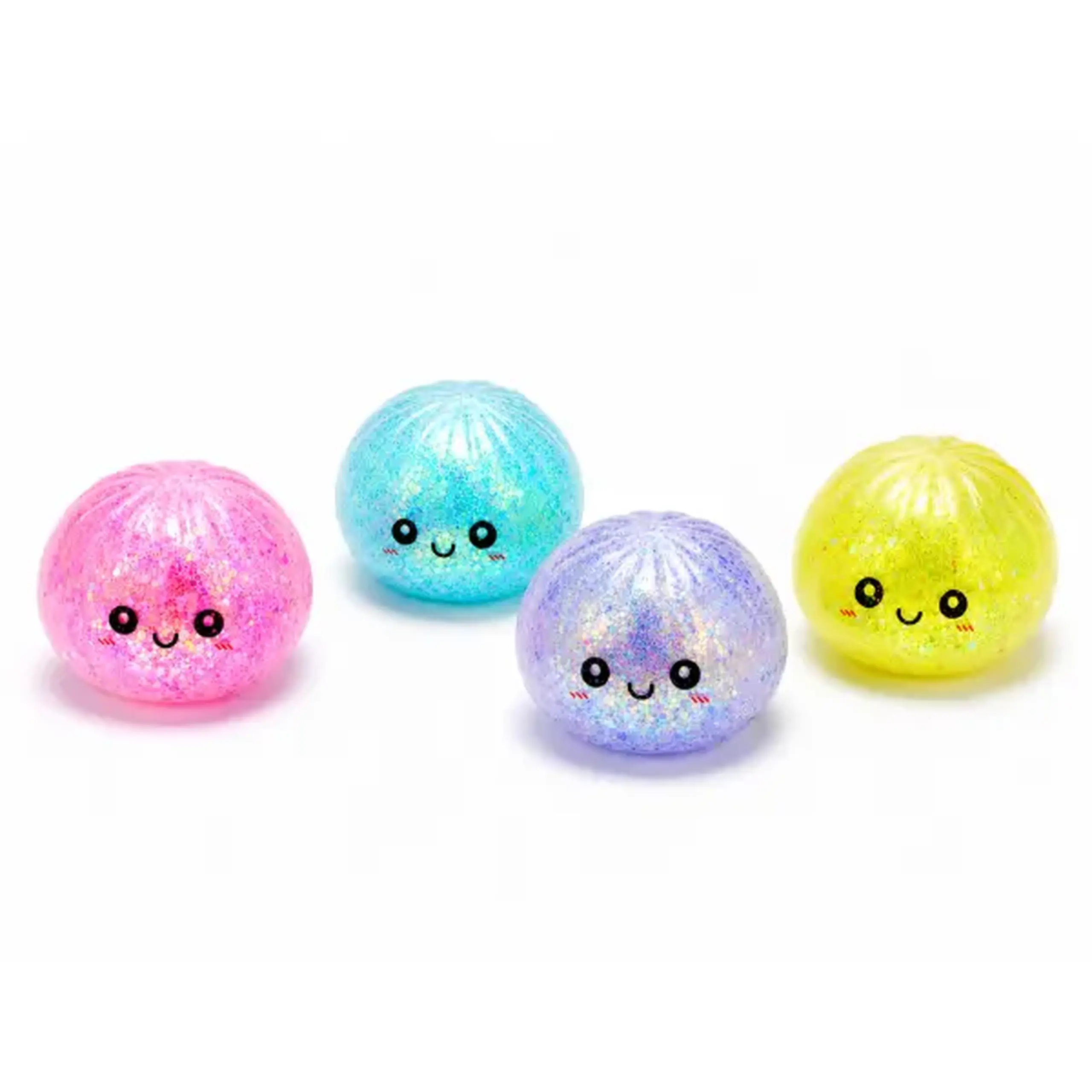 Jucărie antistres „Flippy Squishy: Dumpling”cu sclipici, 8.5 x 8.5 x 8.5 cm