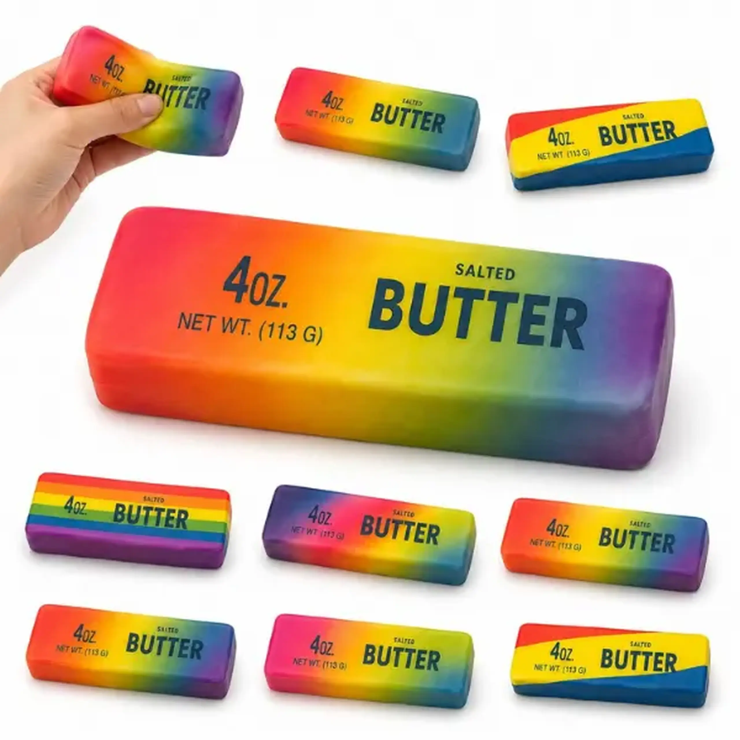 Jucărie antistres "Needoh: Butter", 14 cm, multicolor