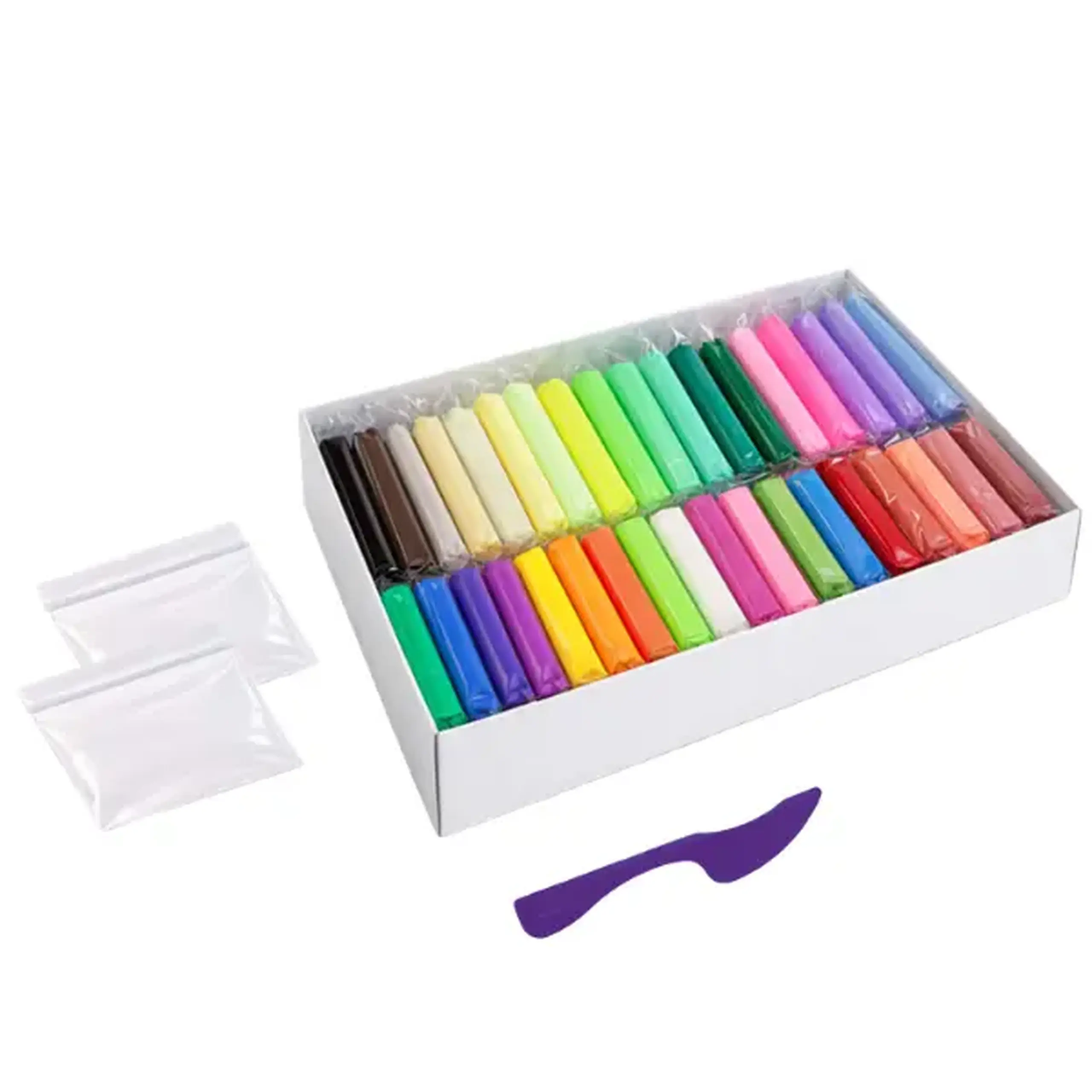 Set creativ cu plastilină aerată Air Clay OKTO, 36 buc × 6 g