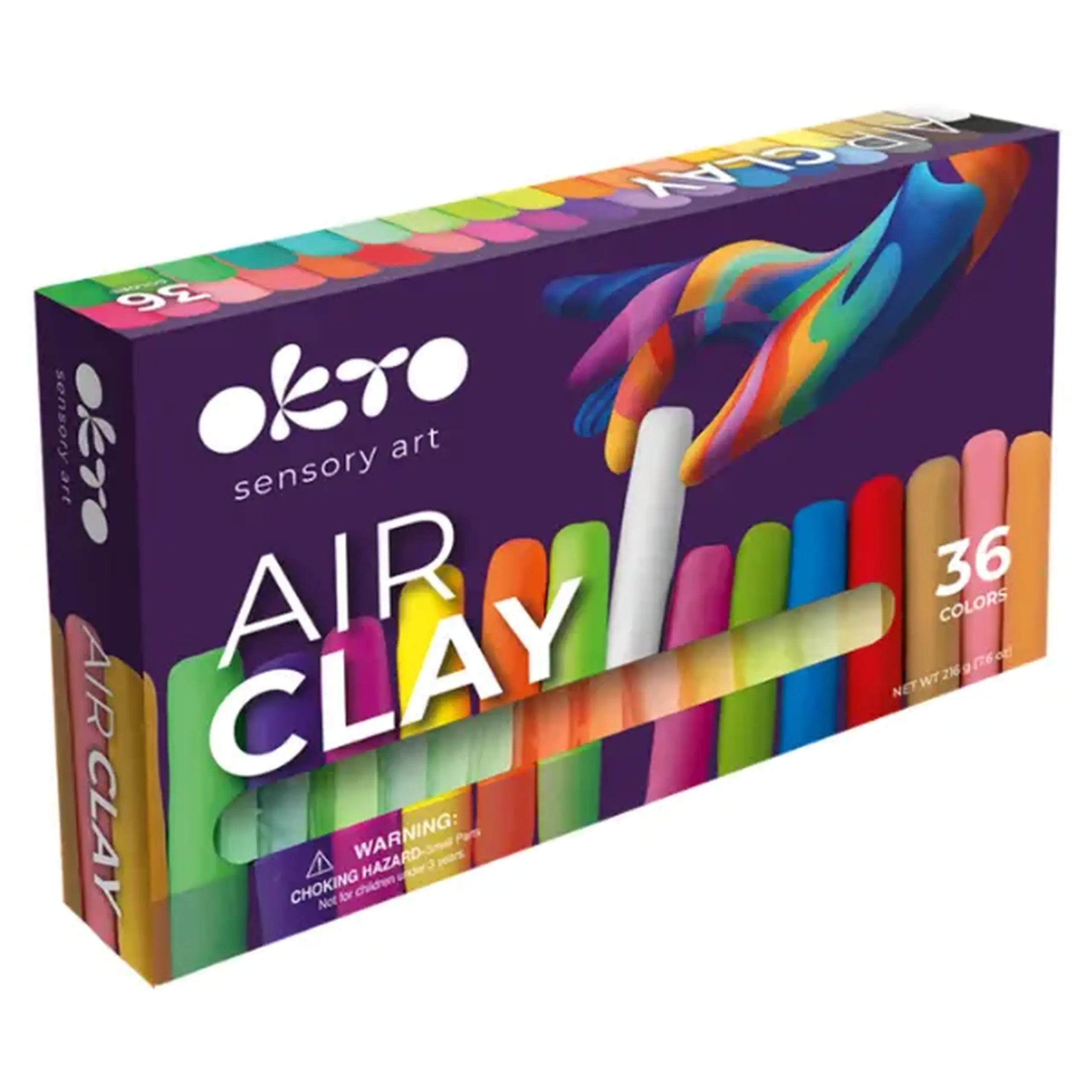 Set creativ cu plastilină aerată Air Clay OKTO, 36 buc × 6 g