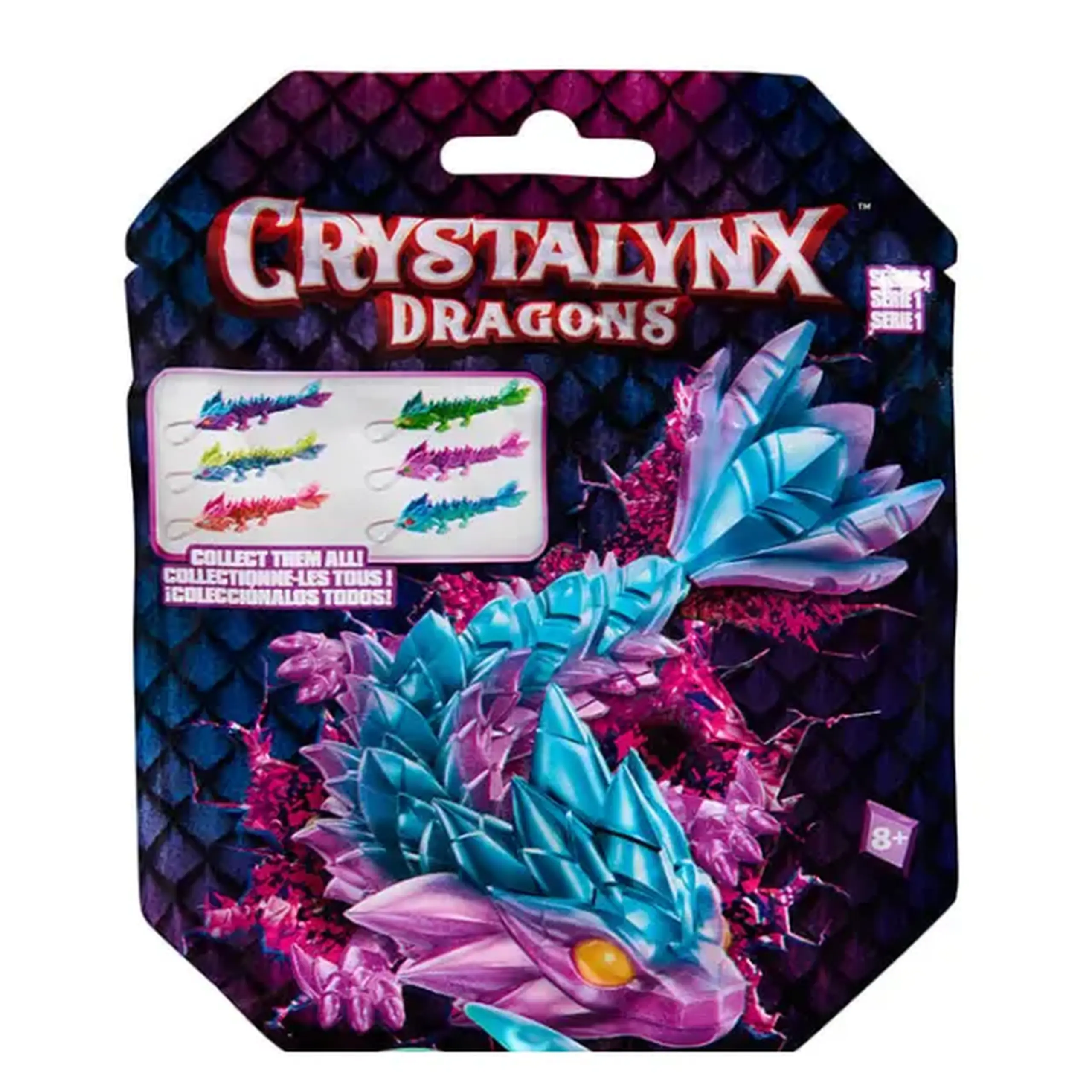 Figurină-breloc CrystaLynx „Dragon” în ou-surpriză, în ass.