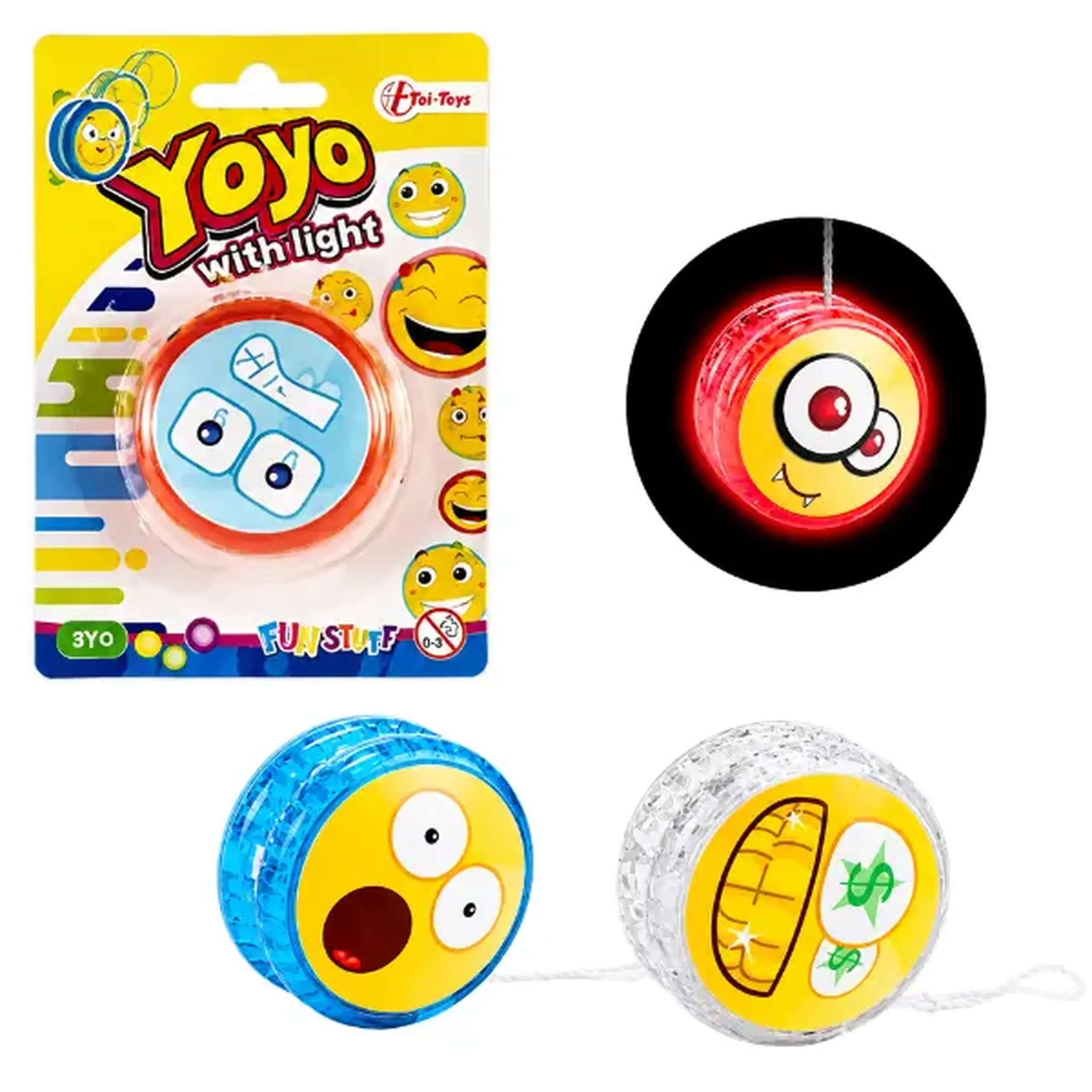Yo-yo luminos „Emoji”, 6 modele
