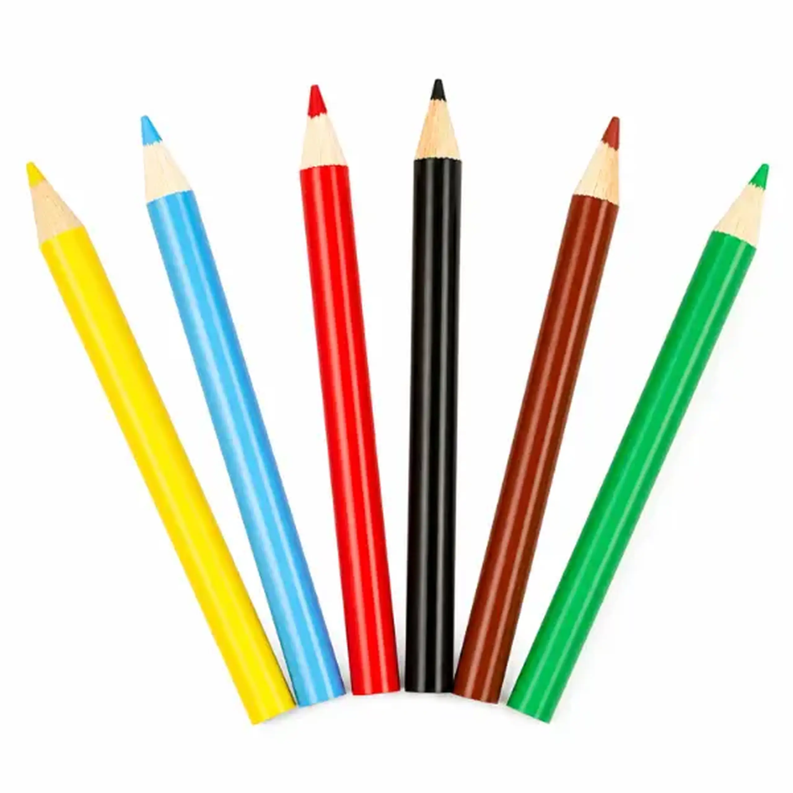 Set de creioane colorate Toi-Toys, 6 buc.