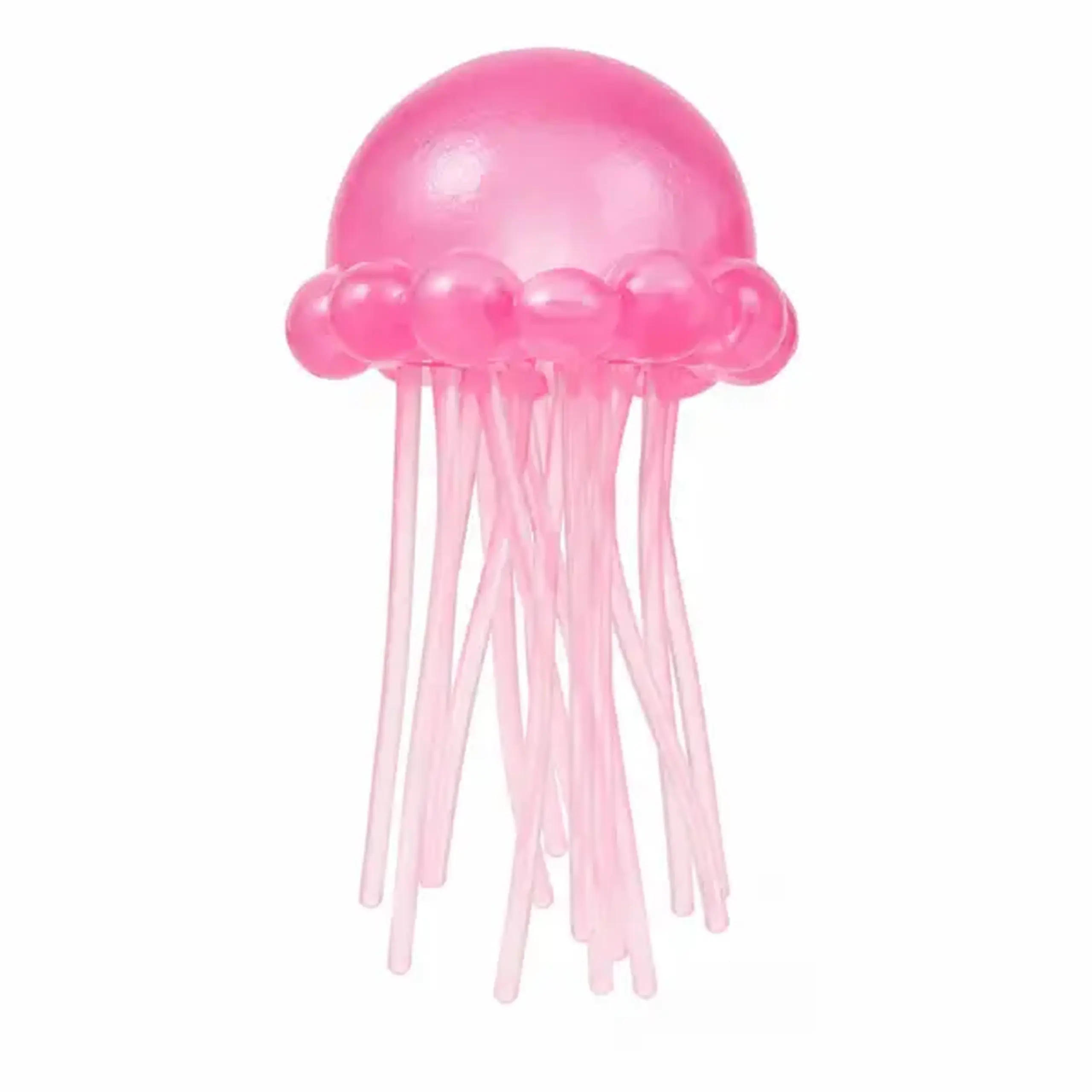Jucărie antistres Squishy Flippy Meduză cu tentacule flexibile, roz, 100 g
