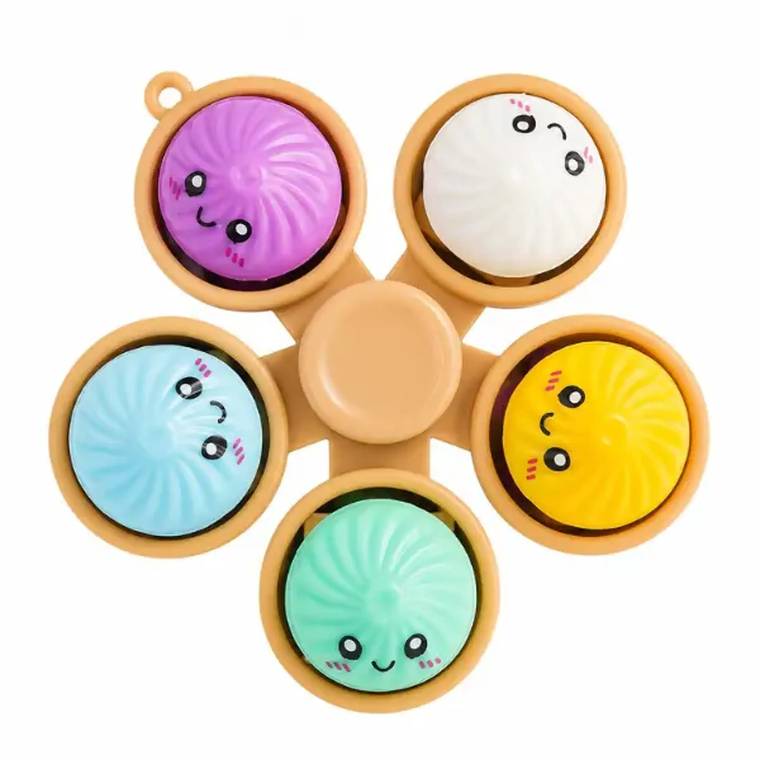 Jucărie senzorială antistres "Fidget Spinner Baozi:Kawaii", cu bile