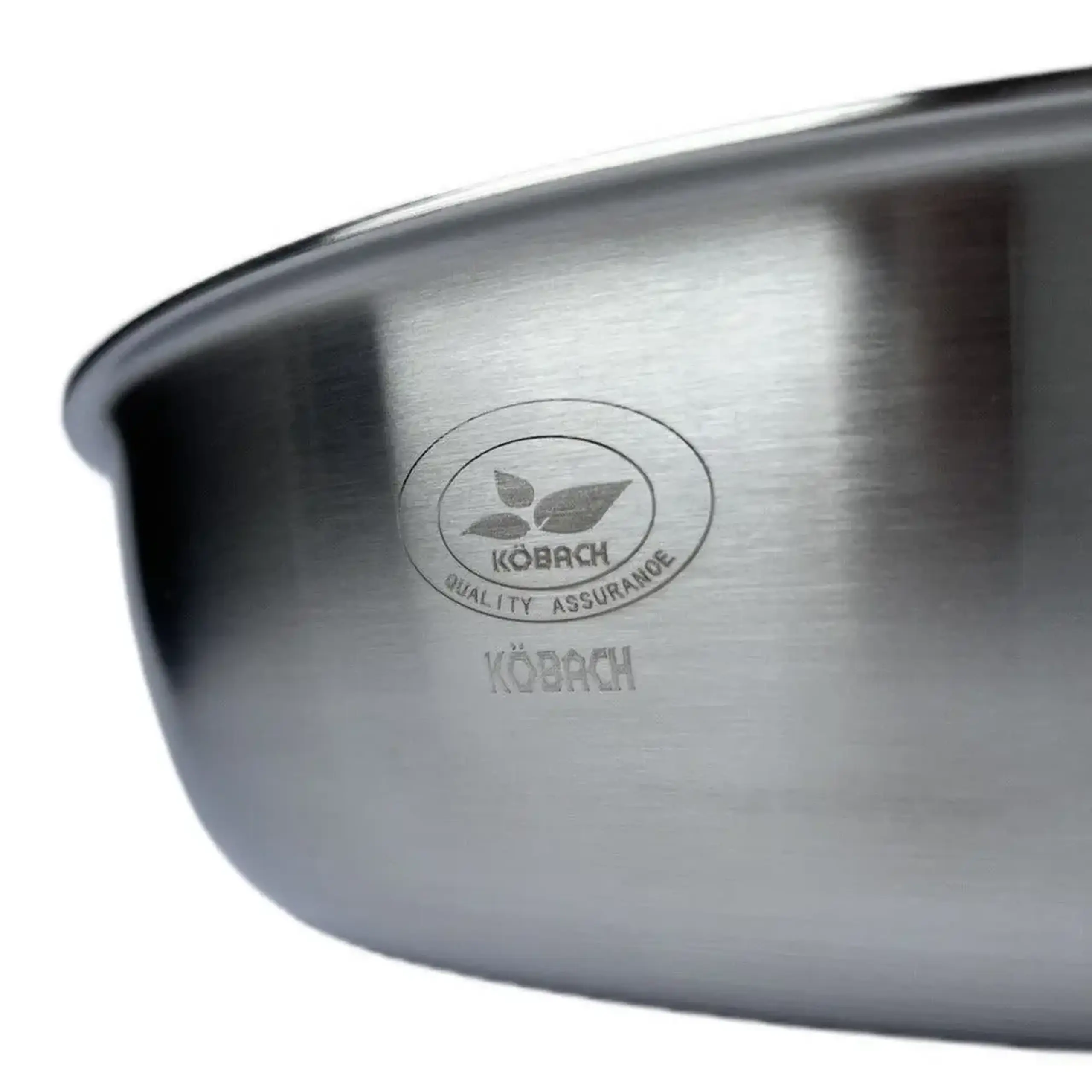Tigaie Kobach Lotus Nano 28 cm, Inox 316, 3-Ply, Fără Strat Antiaderent, Capac Inclus