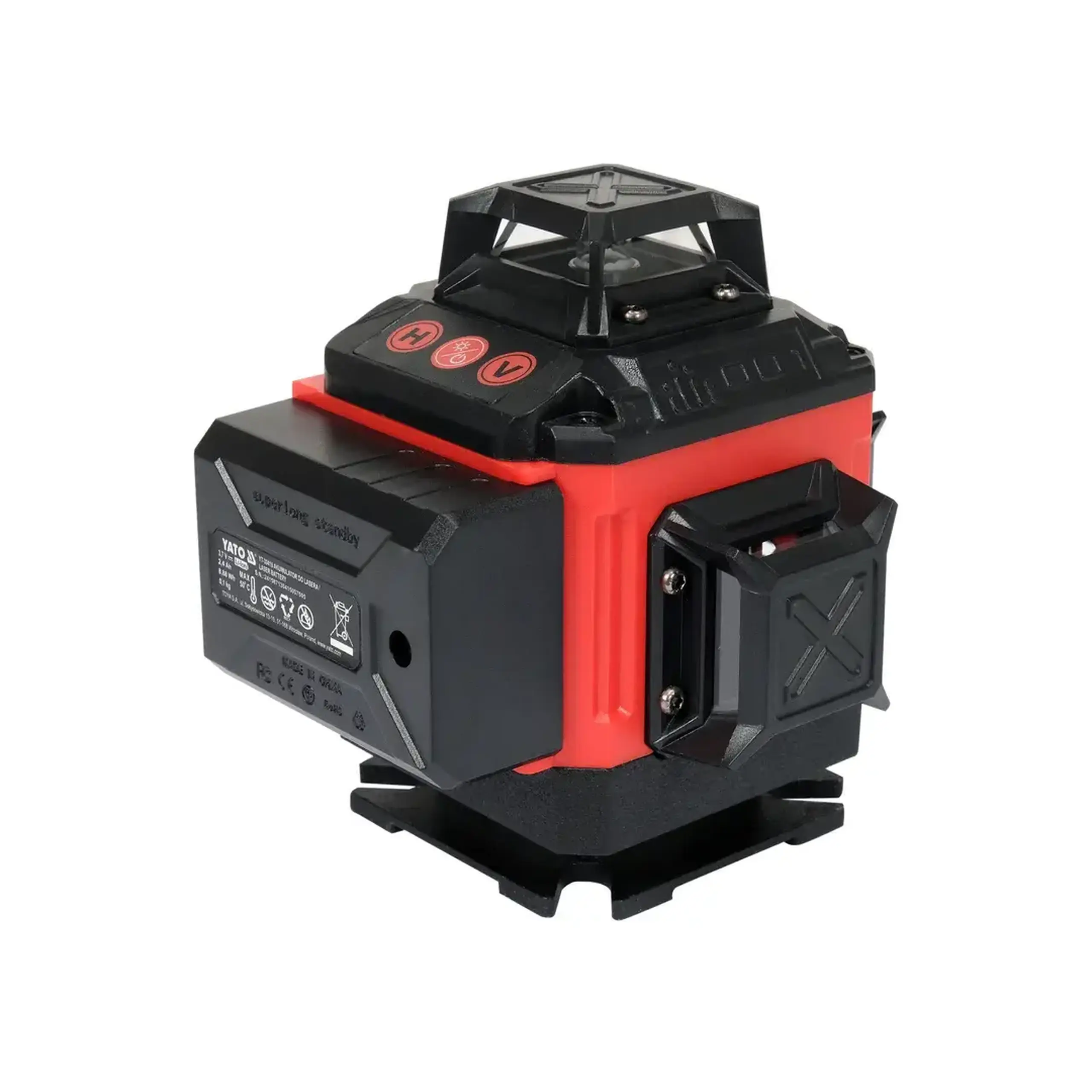 Nivelă cu laser Verde 25 m 3.7 V IP52 Yato