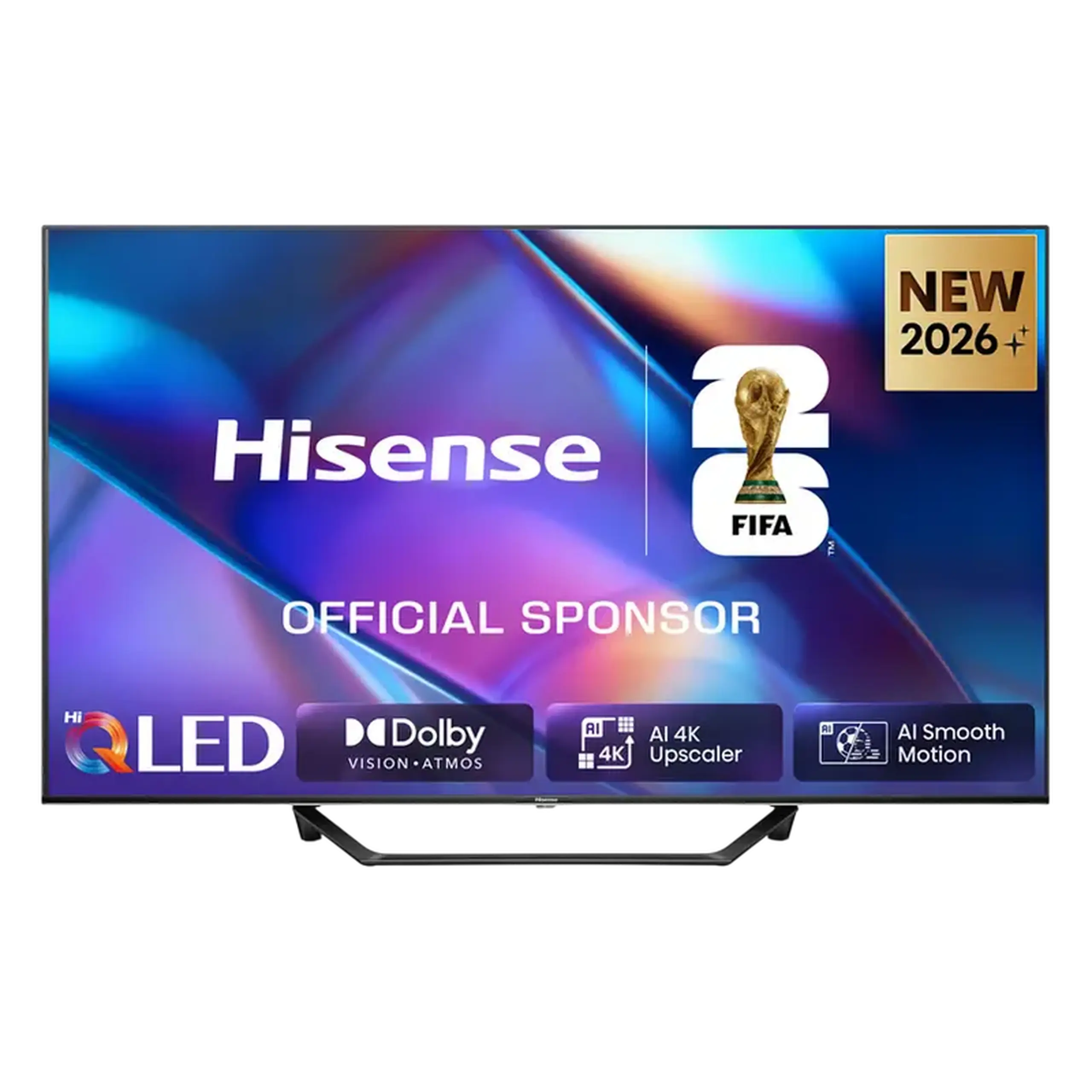 43" QLED SMART TV Hisense 43A7S, 3840x2160 4K UHD, VIDAA U OS, Negru