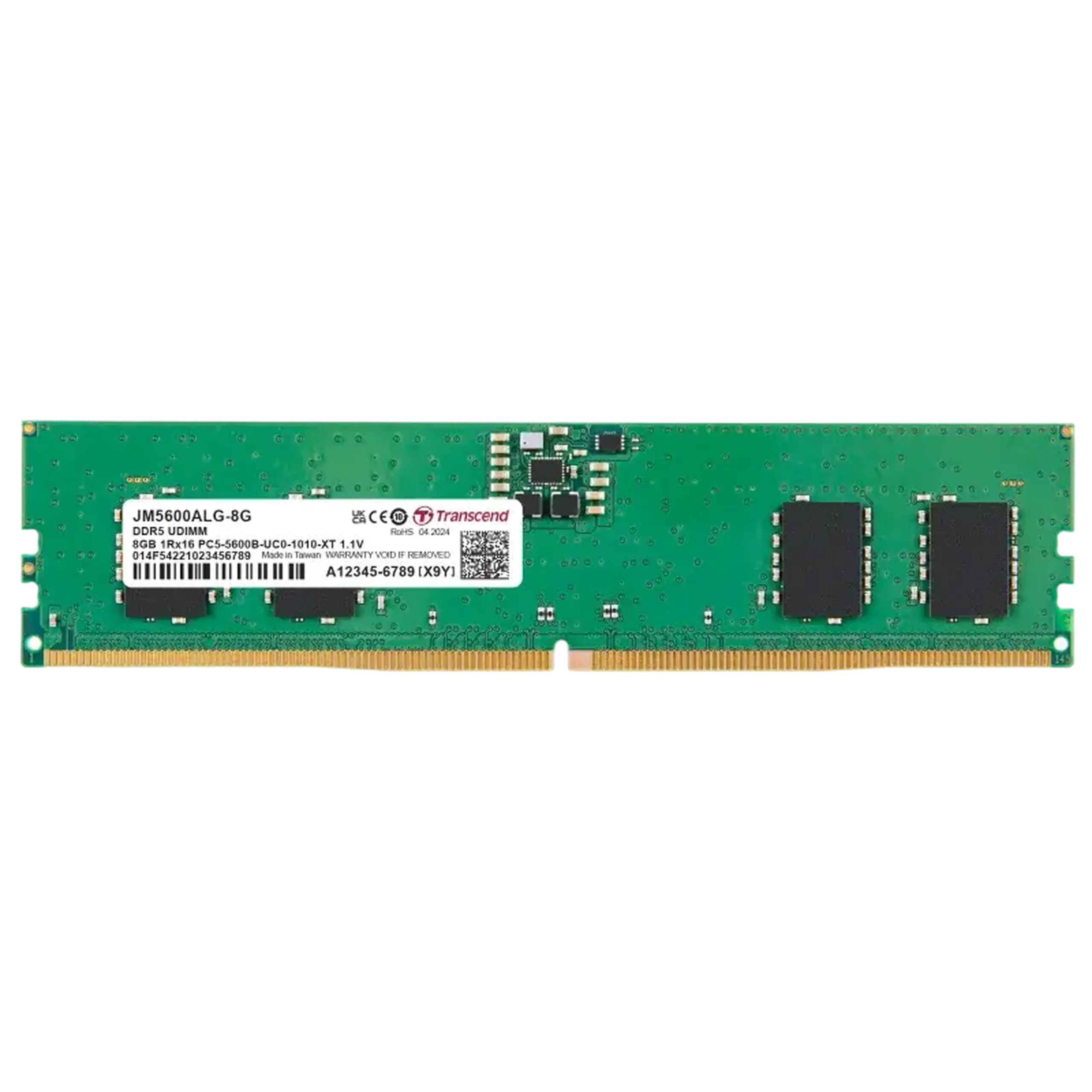Memorie RAM Transcend JetRam, DDR5 SDRAM, 5600 MHz, 8GB, JM5600ALG-8G