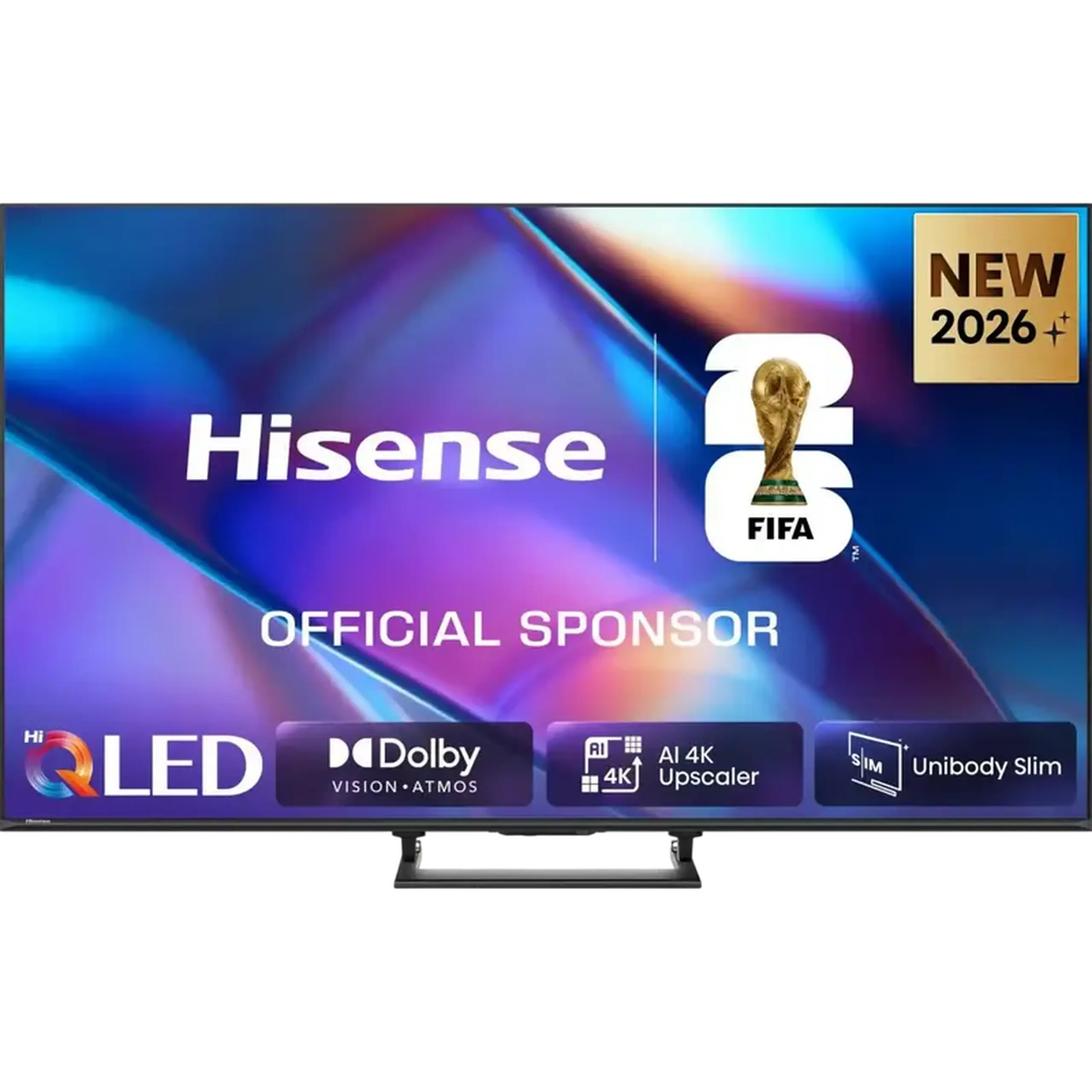 55" QLED SMART TV Hisense 55A7S, 3840x2160 4K UHD, VIDAA U OS, Negru