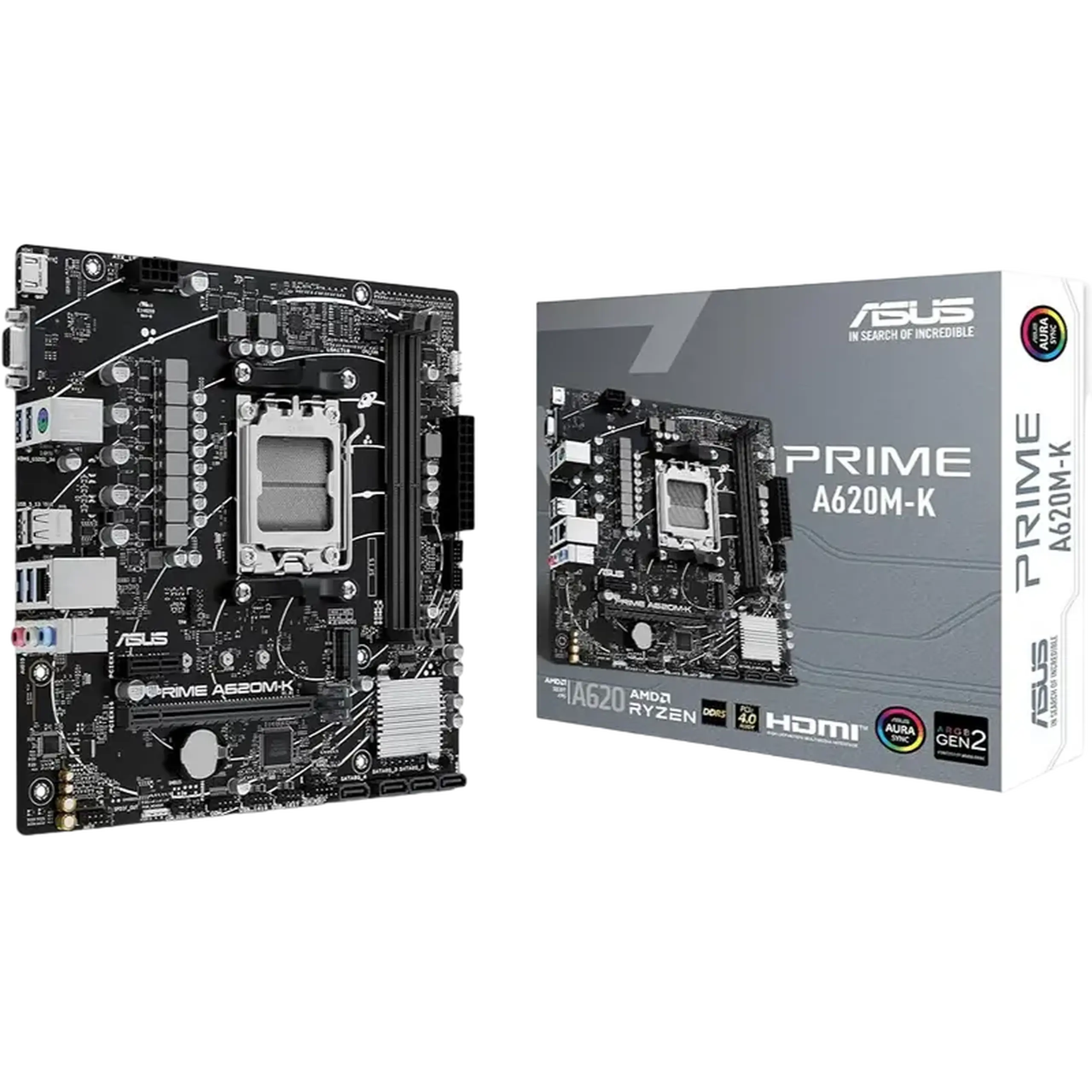 Placă de bază ASUS PRIME A620M-K, AM5, AMD A620, Micro-ATX