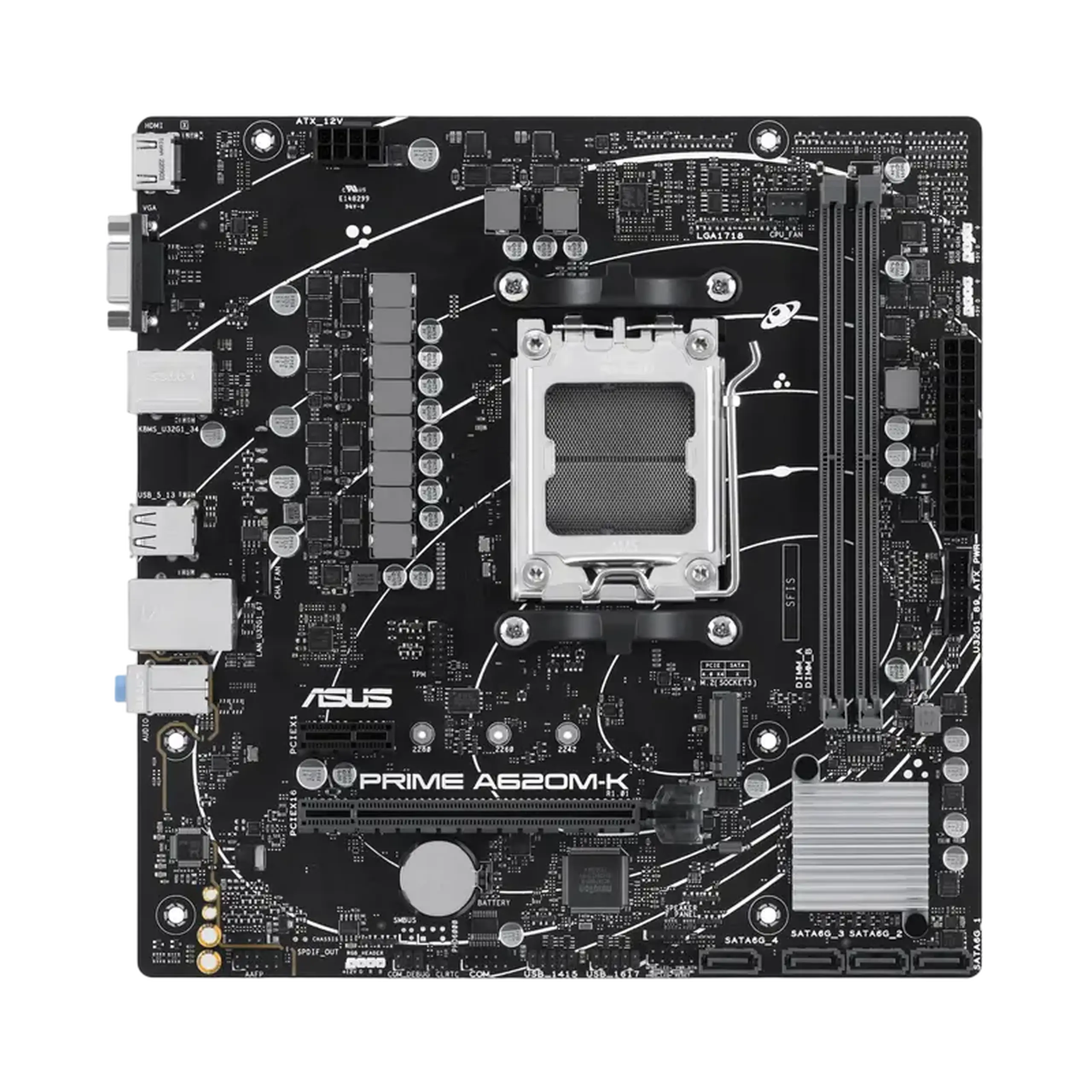 Placă de bază ASUS PRIME A620M-K, AM5, AMD A620, Micro-ATX