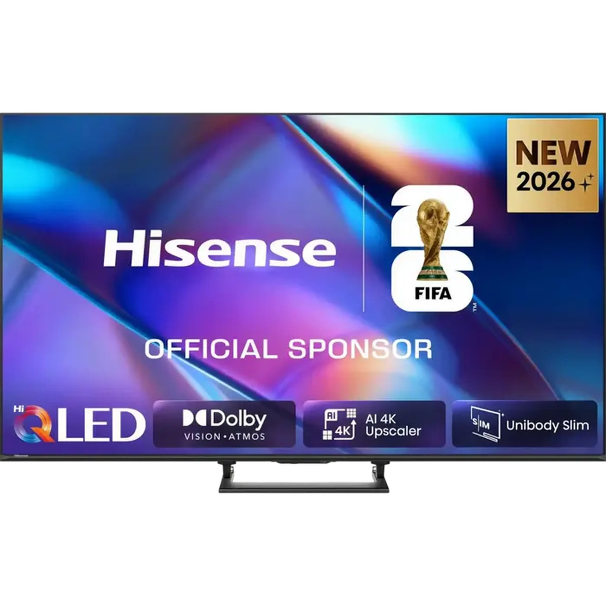 50" QLED SMART TV Hisense 50A7S, 3840x2160 4K UHD, VIDAA U OS, Negru