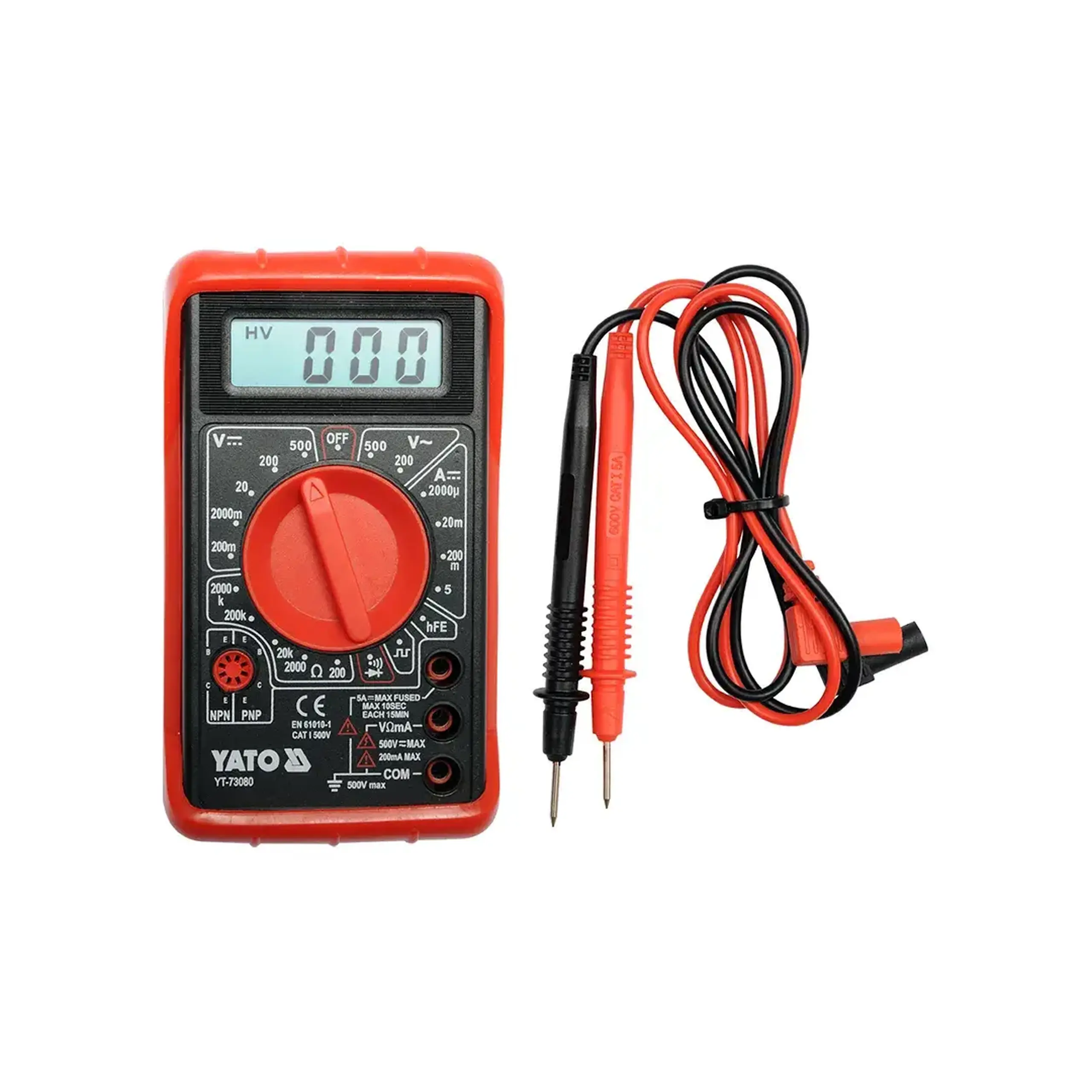 Multimetru digital Yato YT73080 5 A 9 V