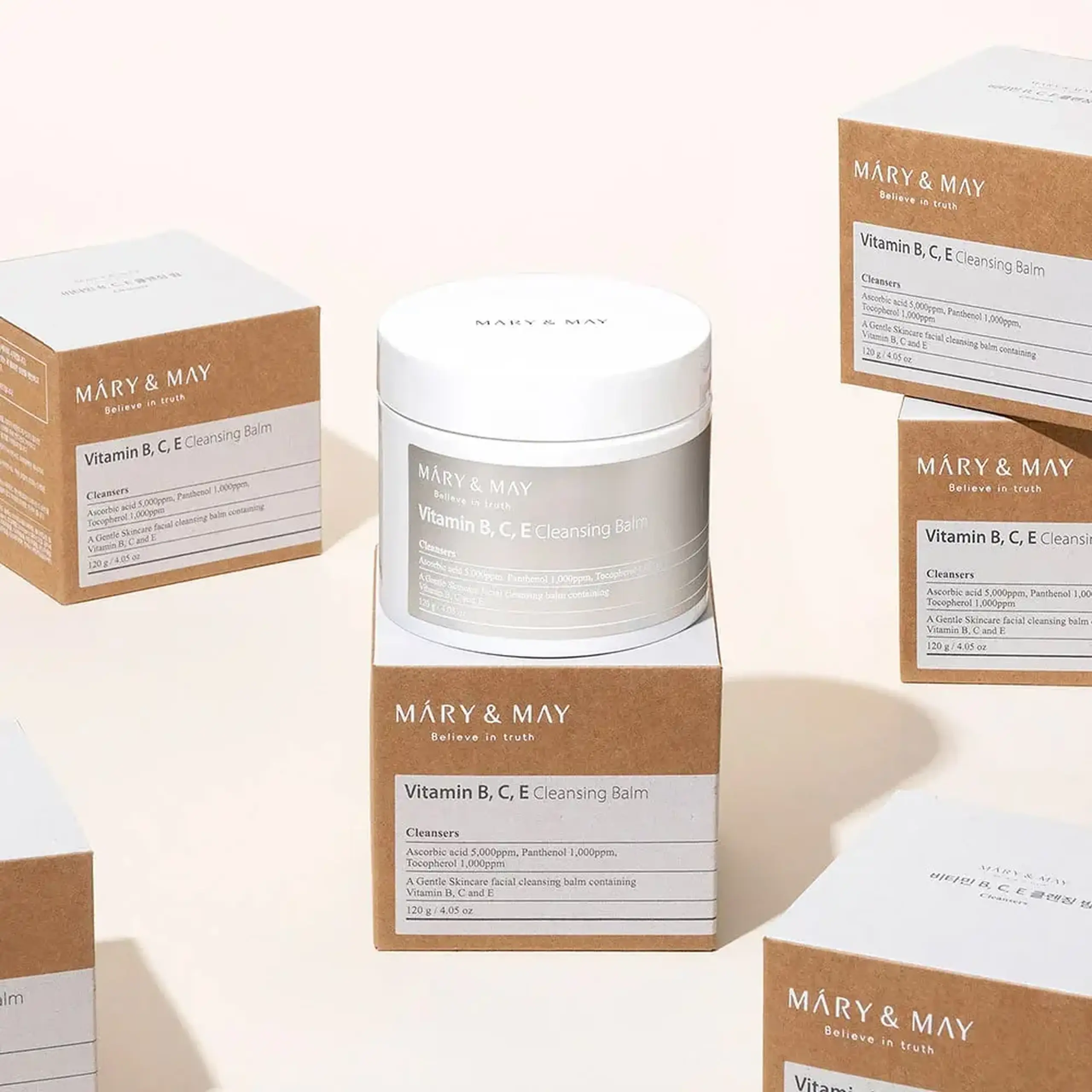 Balsam de curățare cu un complex de vitamine Mary & May Vitamin B.C.E Cleansing Balm 120g