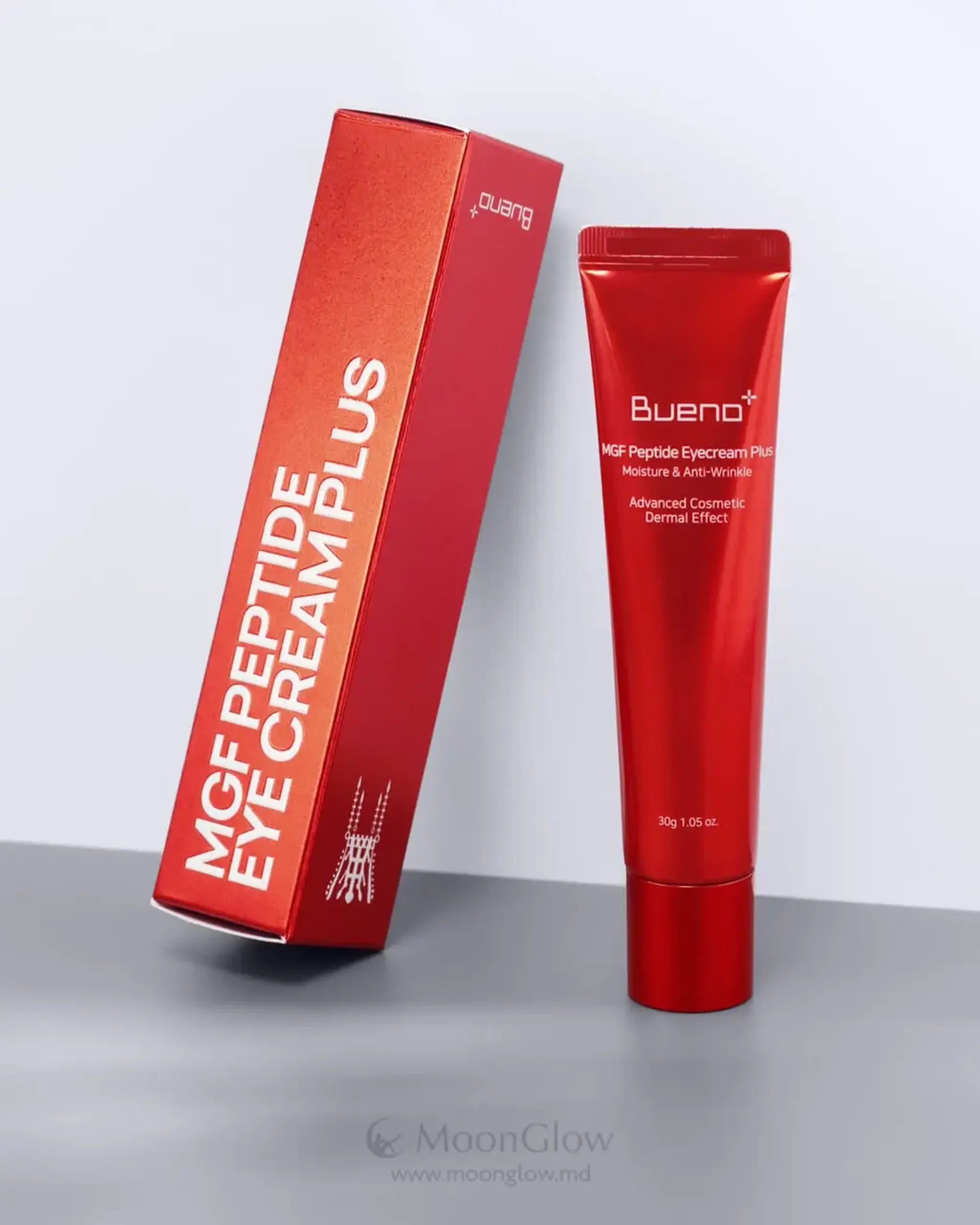 Cremă premium pentru zona de sub ochi cu celule stem ale roșiei și peptide Bueno MGF Peptide Eye Cream Plus 30g