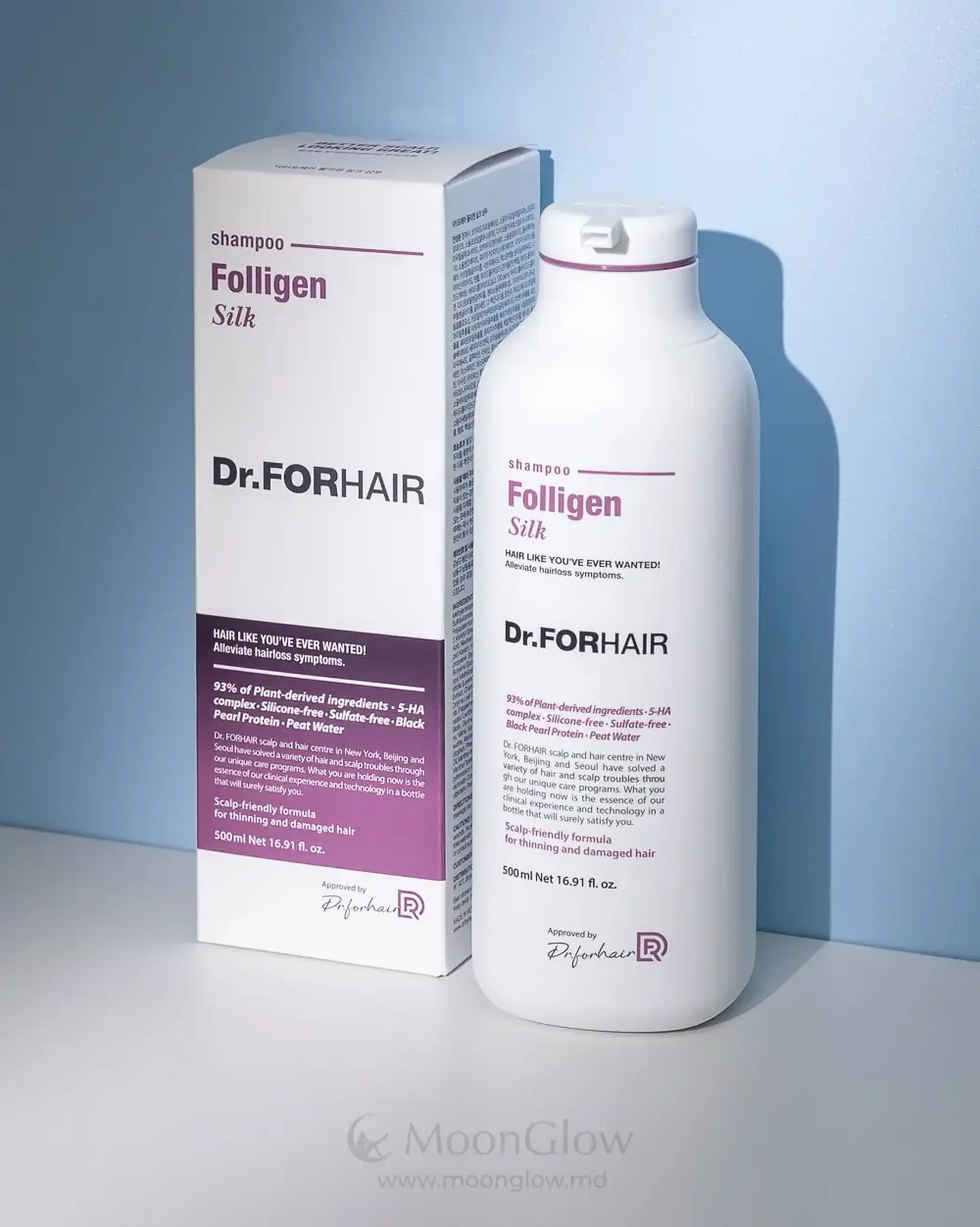 Șampon pentru păr cu proteine de mătase DR.FORHAIR Folligen Silk Shampoo 500ml
